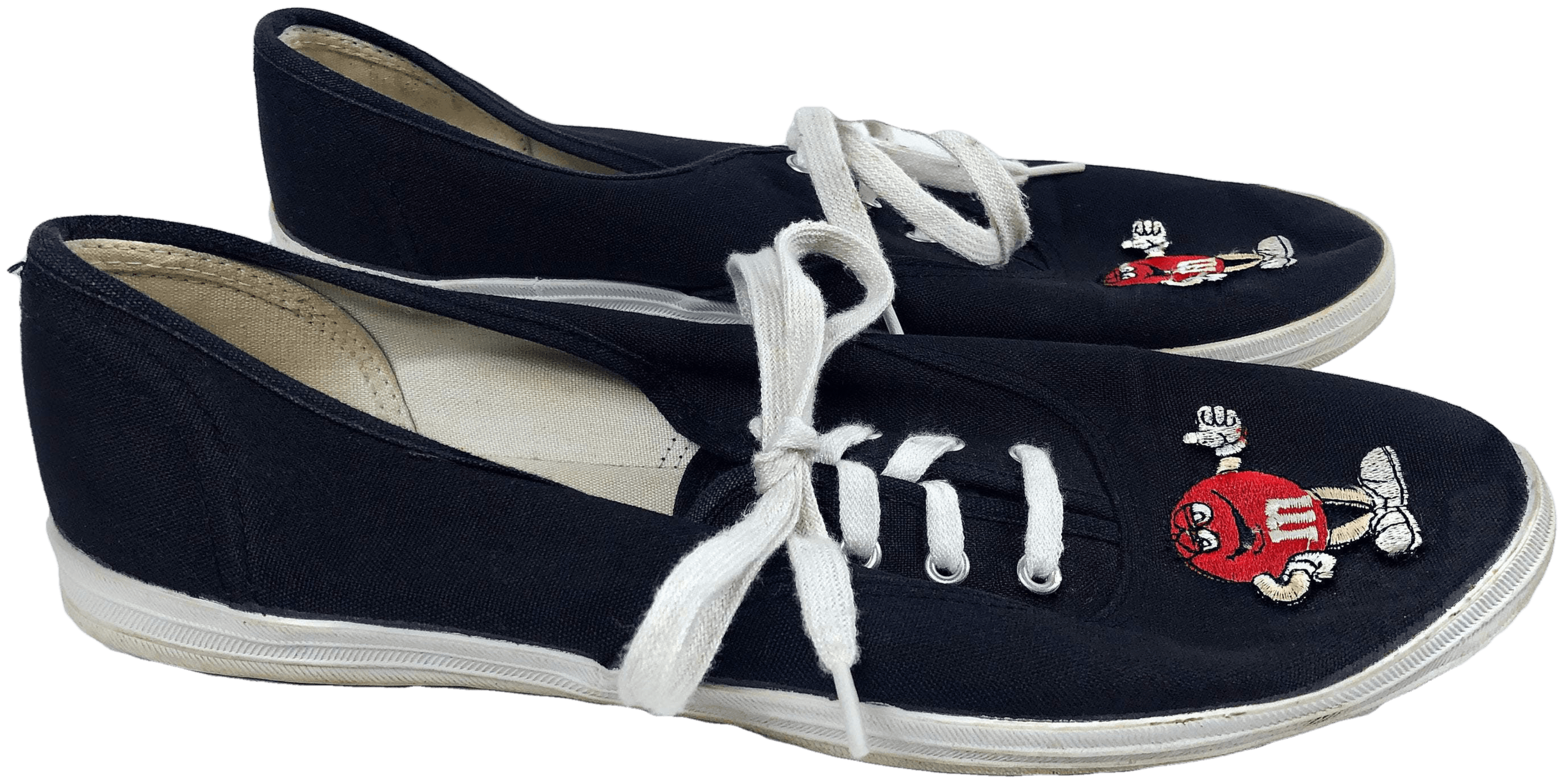 Vintage 00 s M M s Candy Embroidered Canvas Lace Up Sneakers by Mars Candy Shop THRILLING