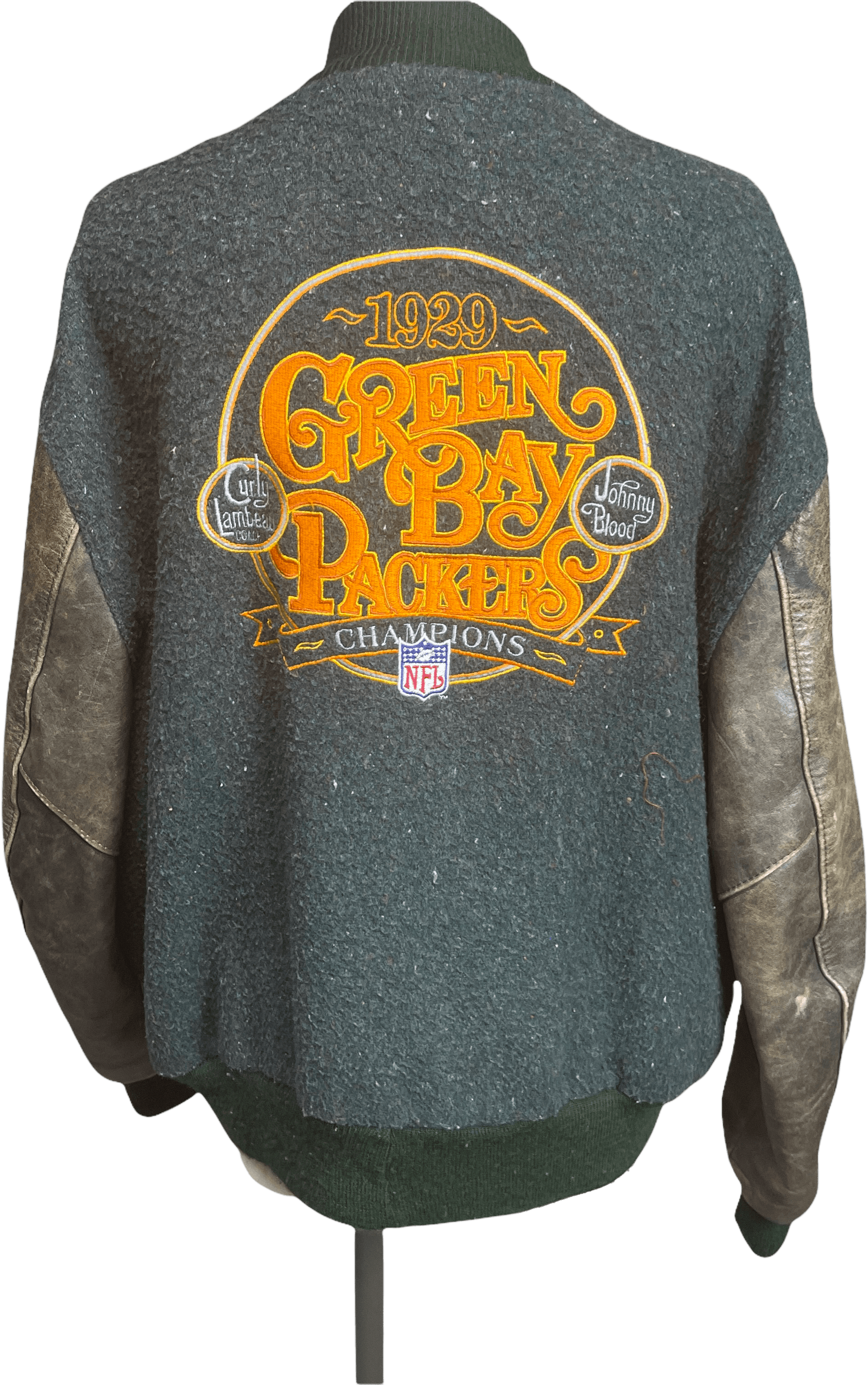 Green Bay Packers Unisex Green Metallic Bomber Jacket, 2XL / Green