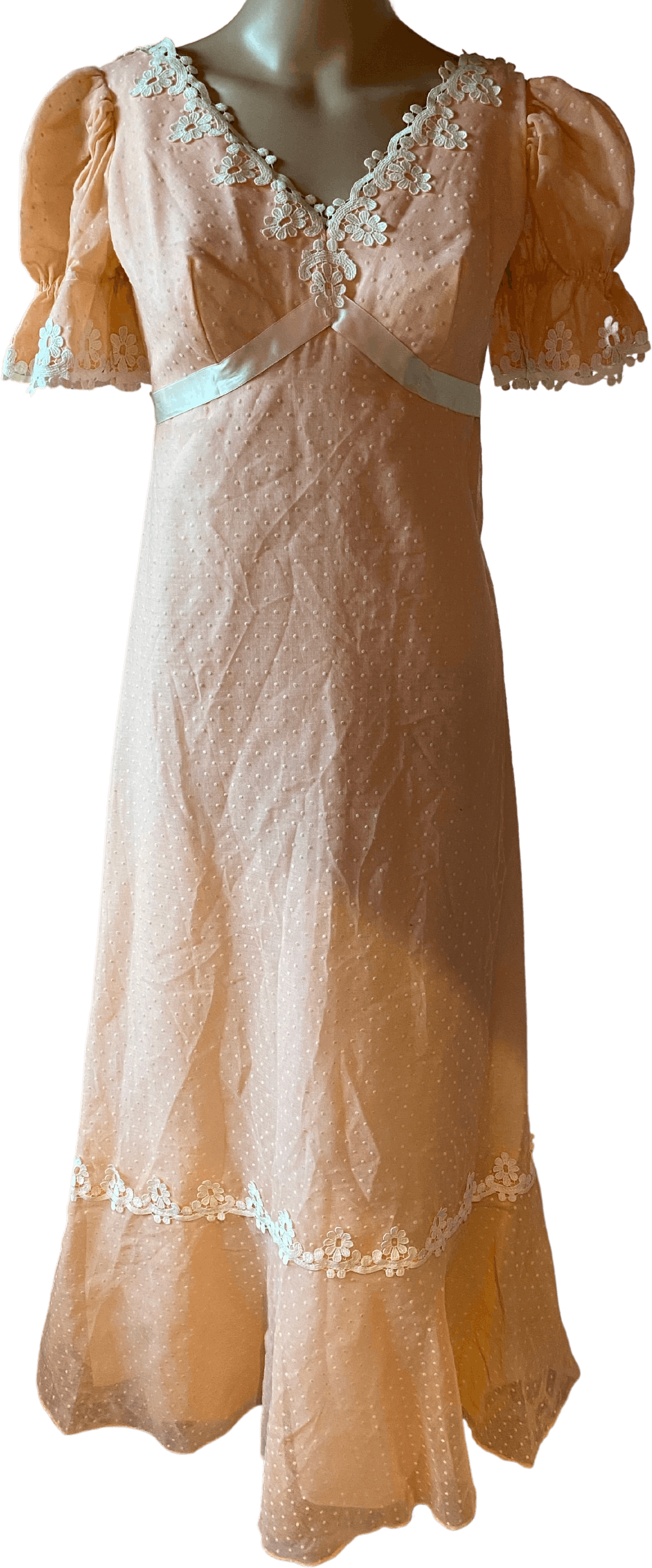 60s Sparkle Maxi Dress, Abstract Floral Peach/Purple Party Dress XS main image 1