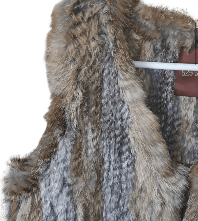 525 America Rabbit Fur Vest Medium