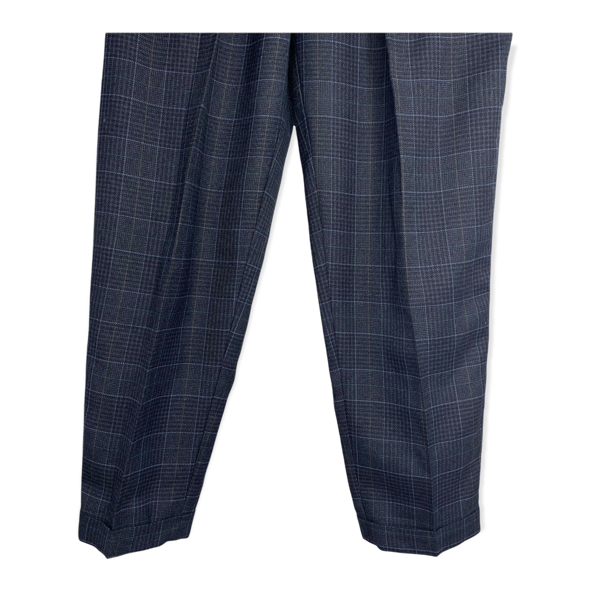 Grey Vintage Plaid Pants Slacks - W30 / M main image 0