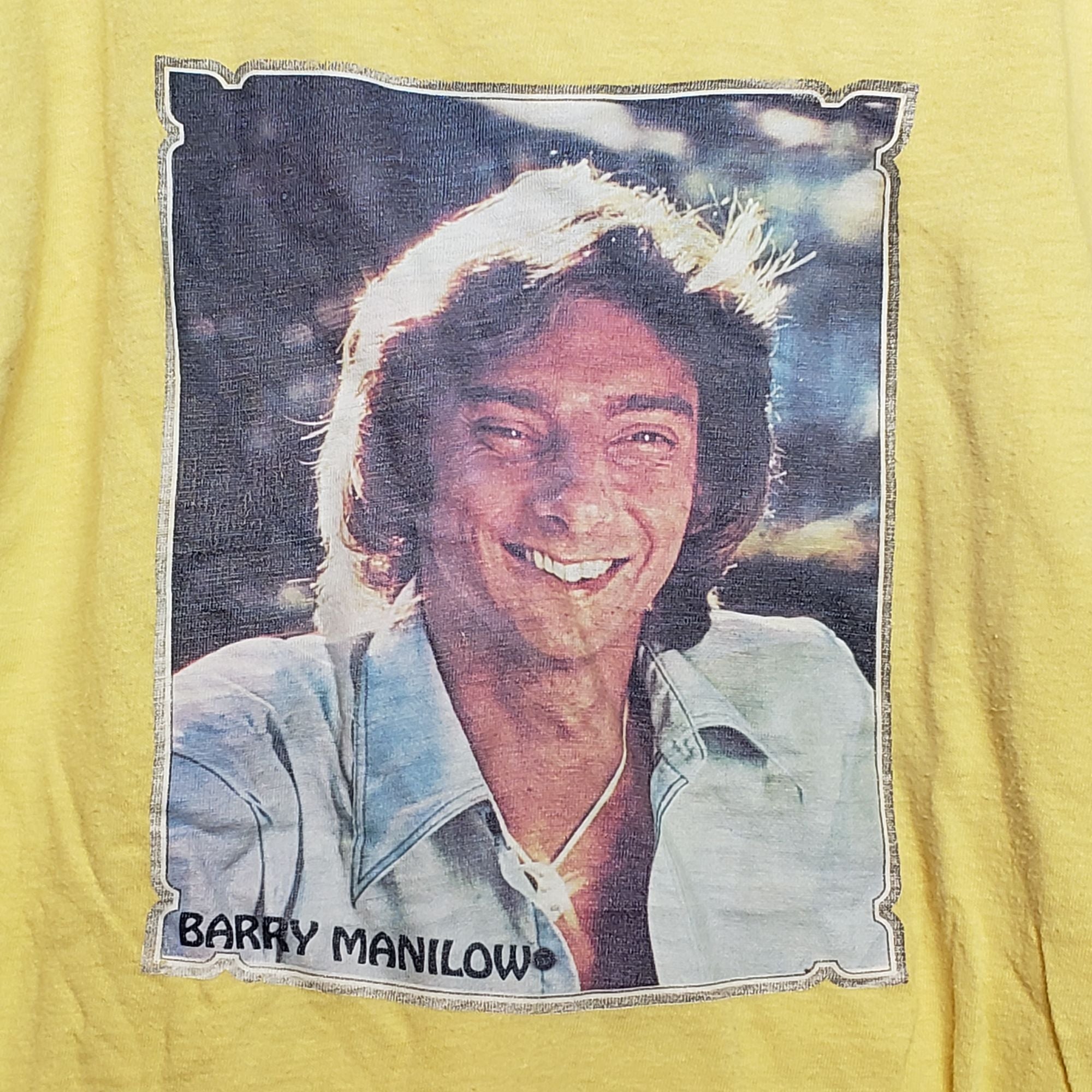 Vintage 70s Barry Manilow Yellow T-Shirt Set | Shop THRILLING