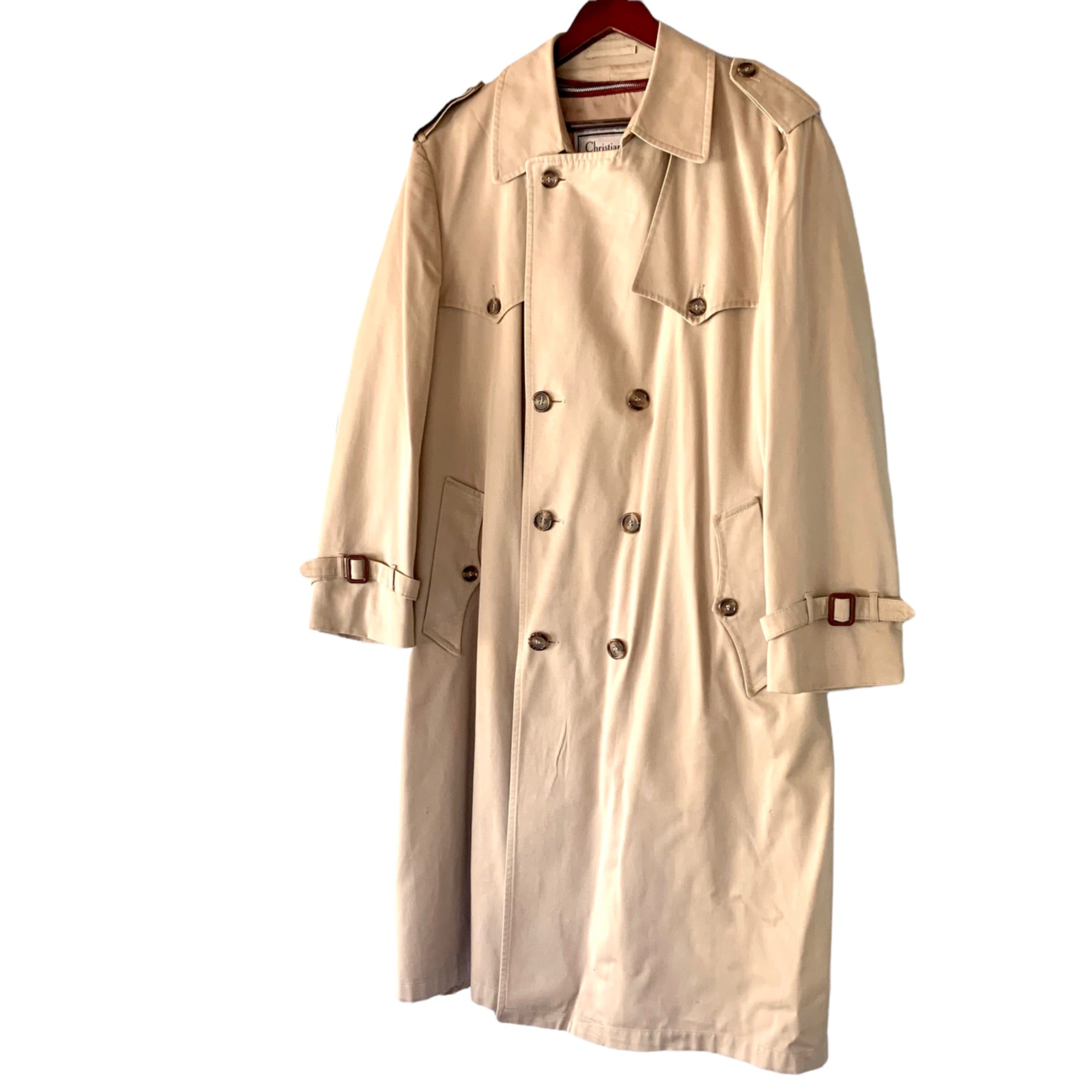 Christian Dior Vintage Brown Oversized Trench Coat (S-M) — sororité.