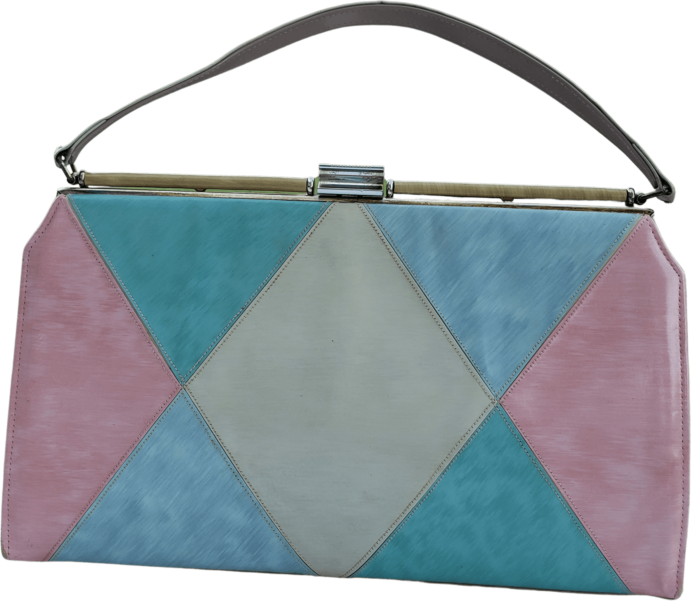 Colorblock Crossbody Bag - Pastels