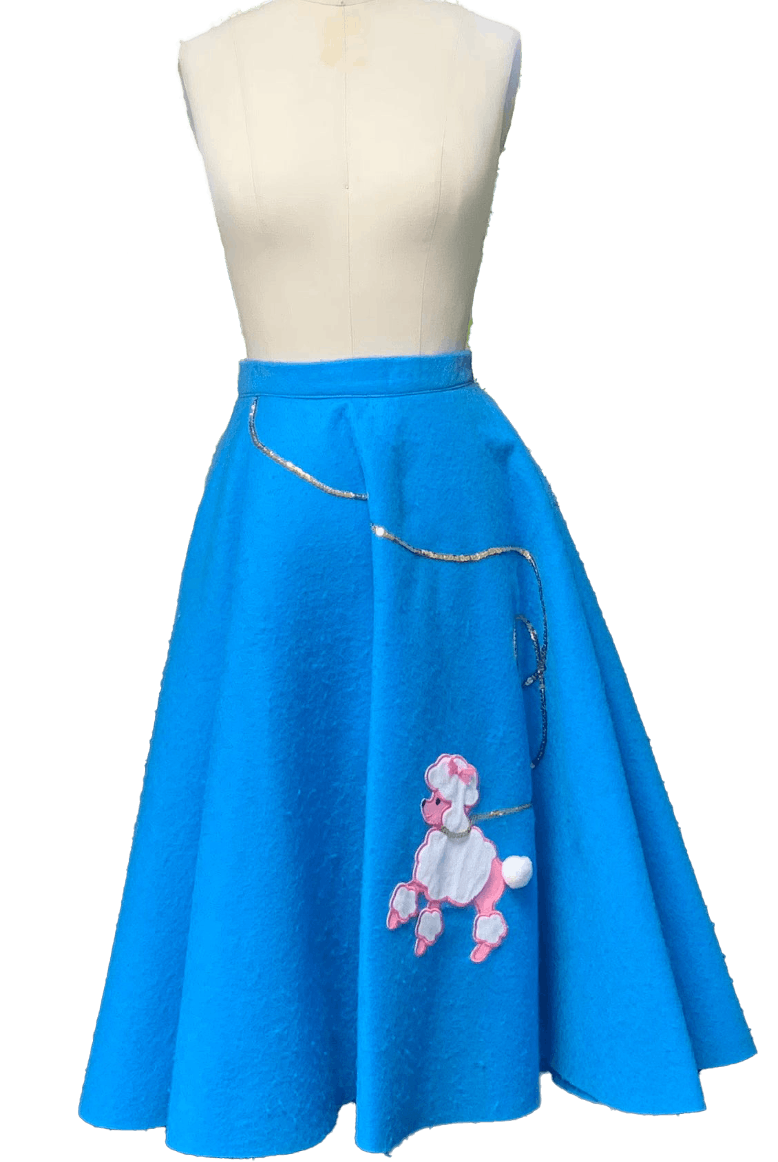 Blue 2025 poodle skirt
