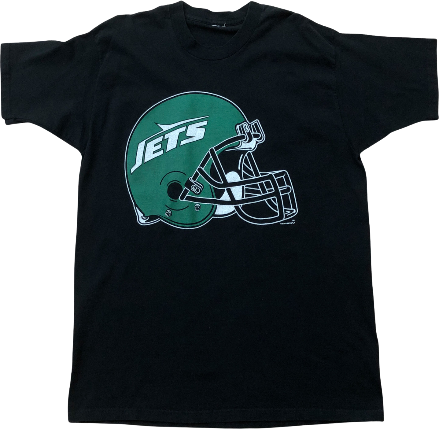 Vintage 80s 90s NY Jets Old Football LogoHelmet T-Shirt Sz M