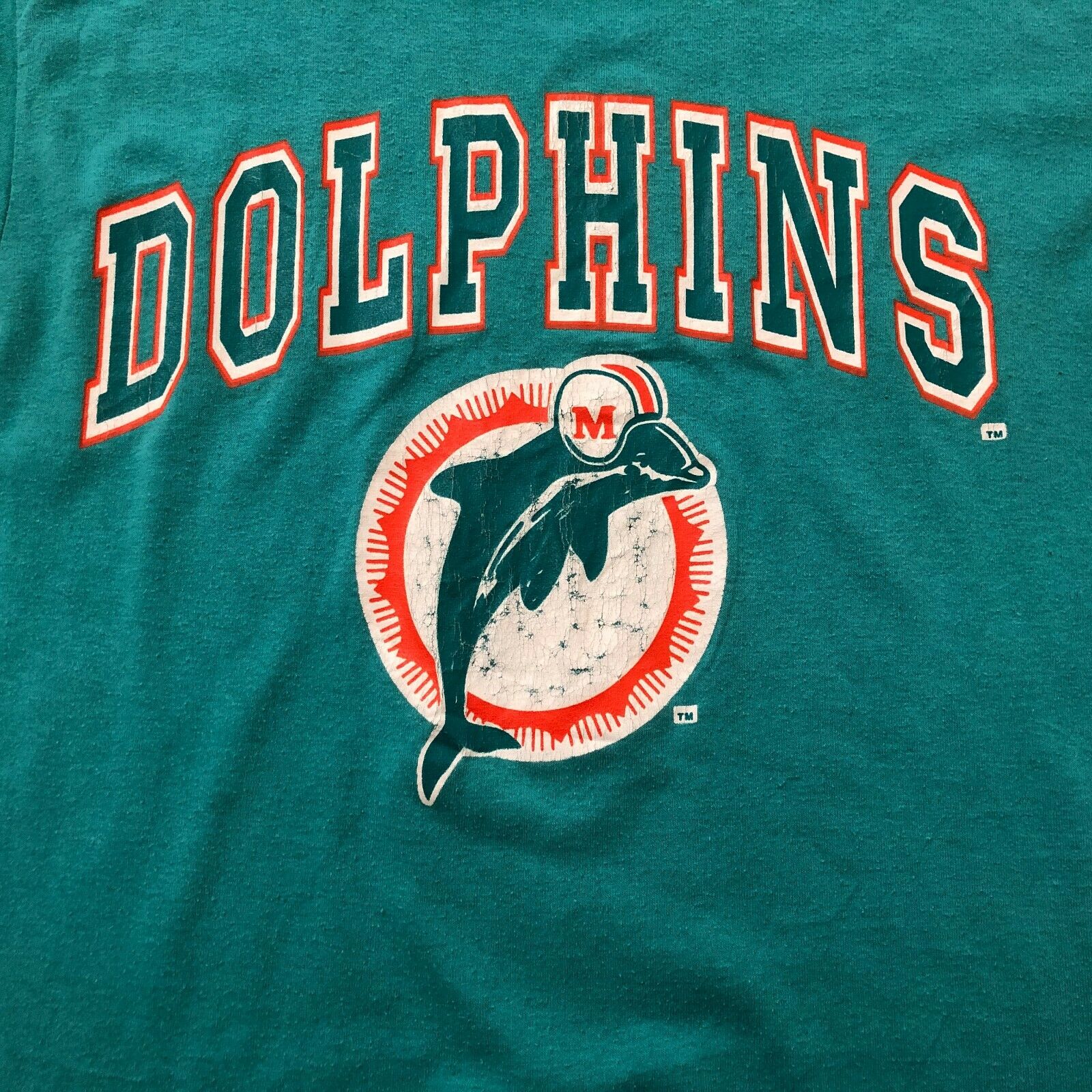 Miami Dolphins Logo '80s Vintage Champion T-Shirt by Champion