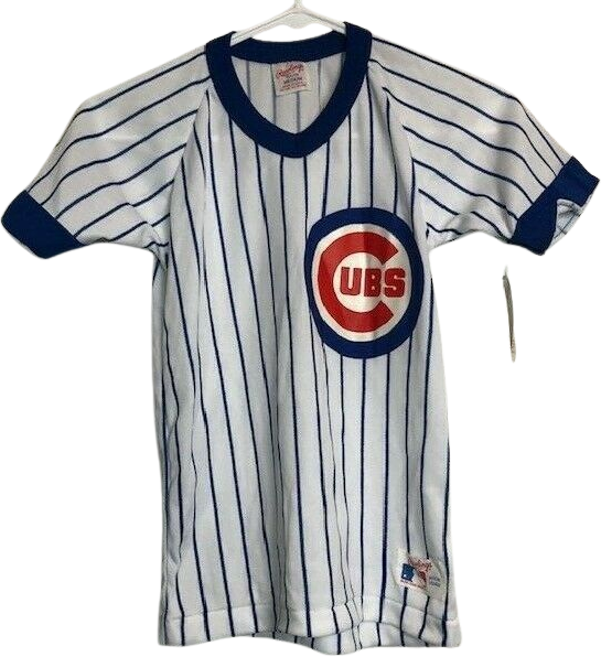 Vintage 1980s Official Chicago Cubs T Shirt by Rawlings Size