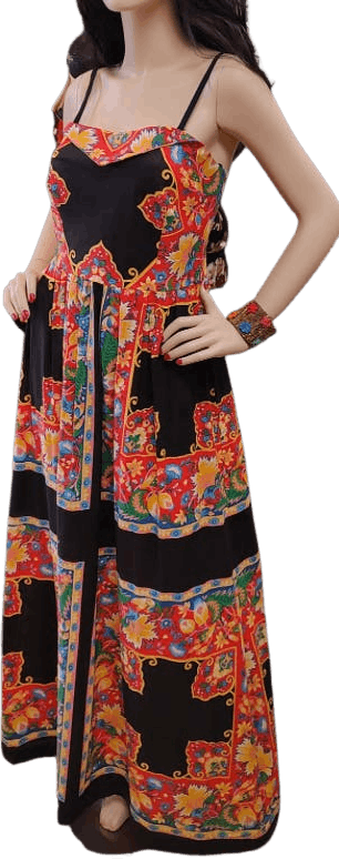 chinese dress ladies 60s/70s Appliquéd Maxi Dress main image 0