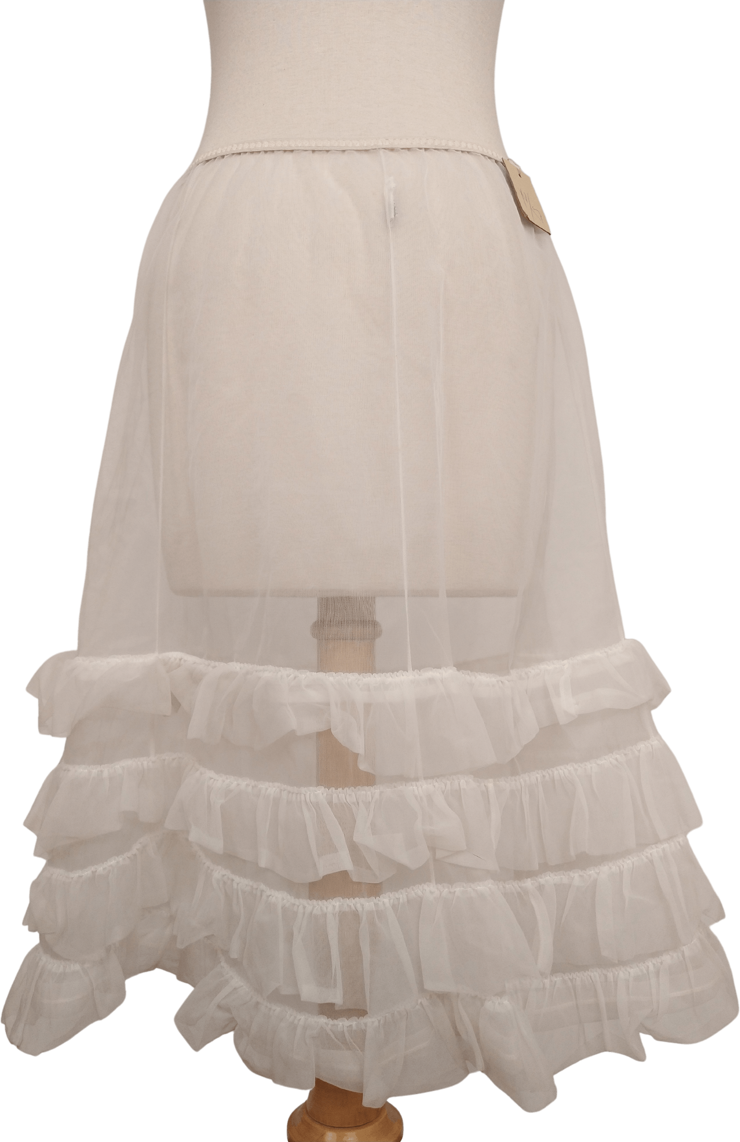 White ruffle cheap skirt 60