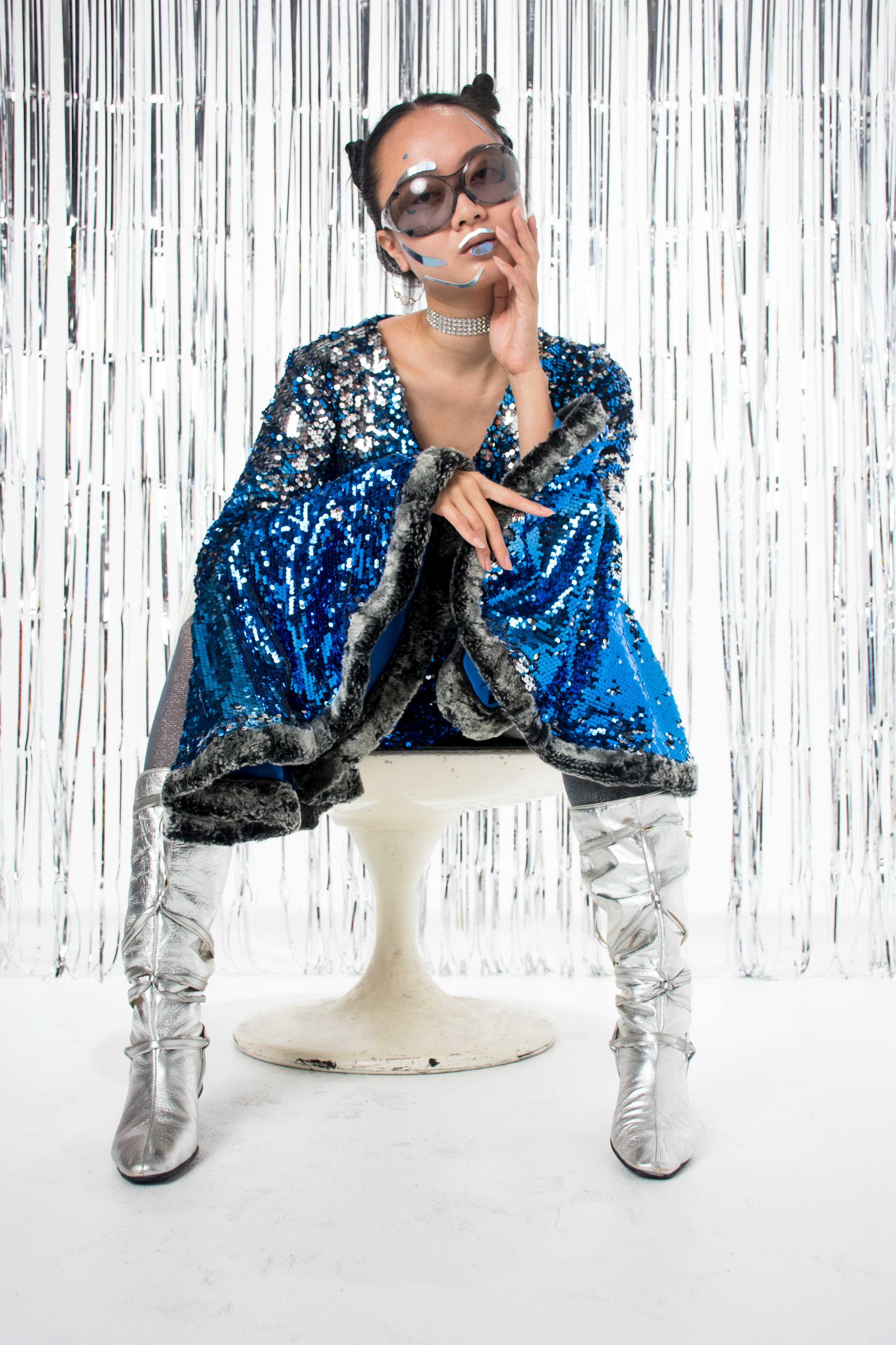 silver gogo dress AKIRA Too Hot To Handle Rhinestone Mini Dress In Silver