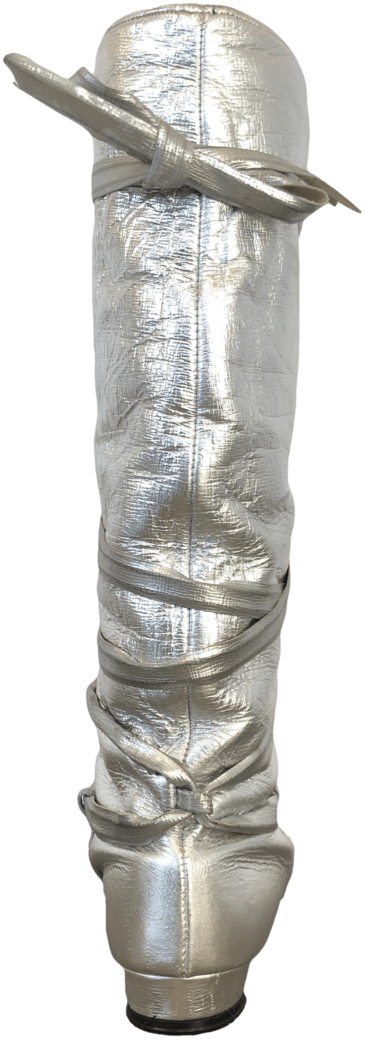 Vintage 60's Silver Gogo Boots by Revelations By Desco Shop THRILLING