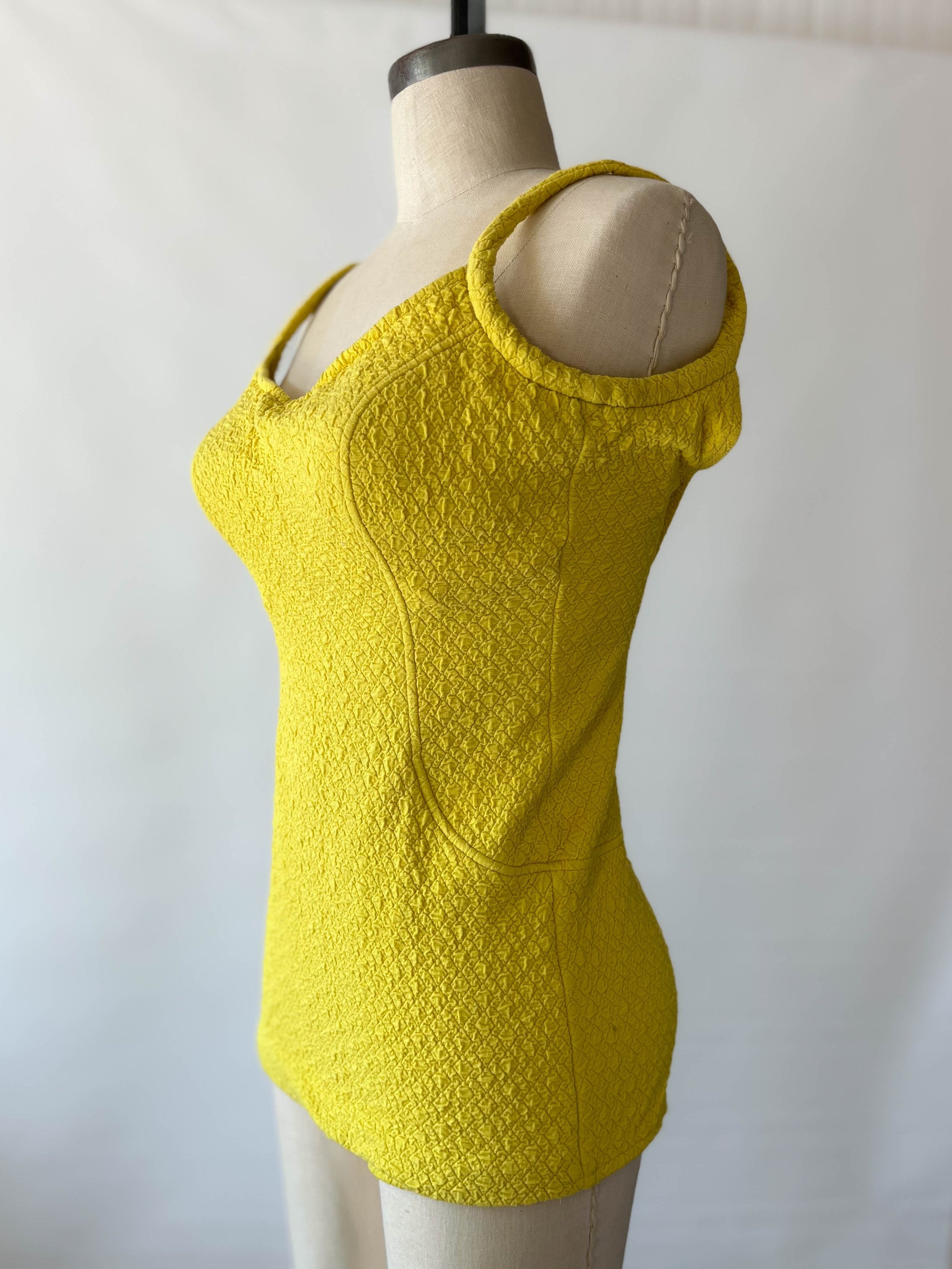 Vintage 60s Yellow Bathing Suit by Jantzen Shop THRILLING