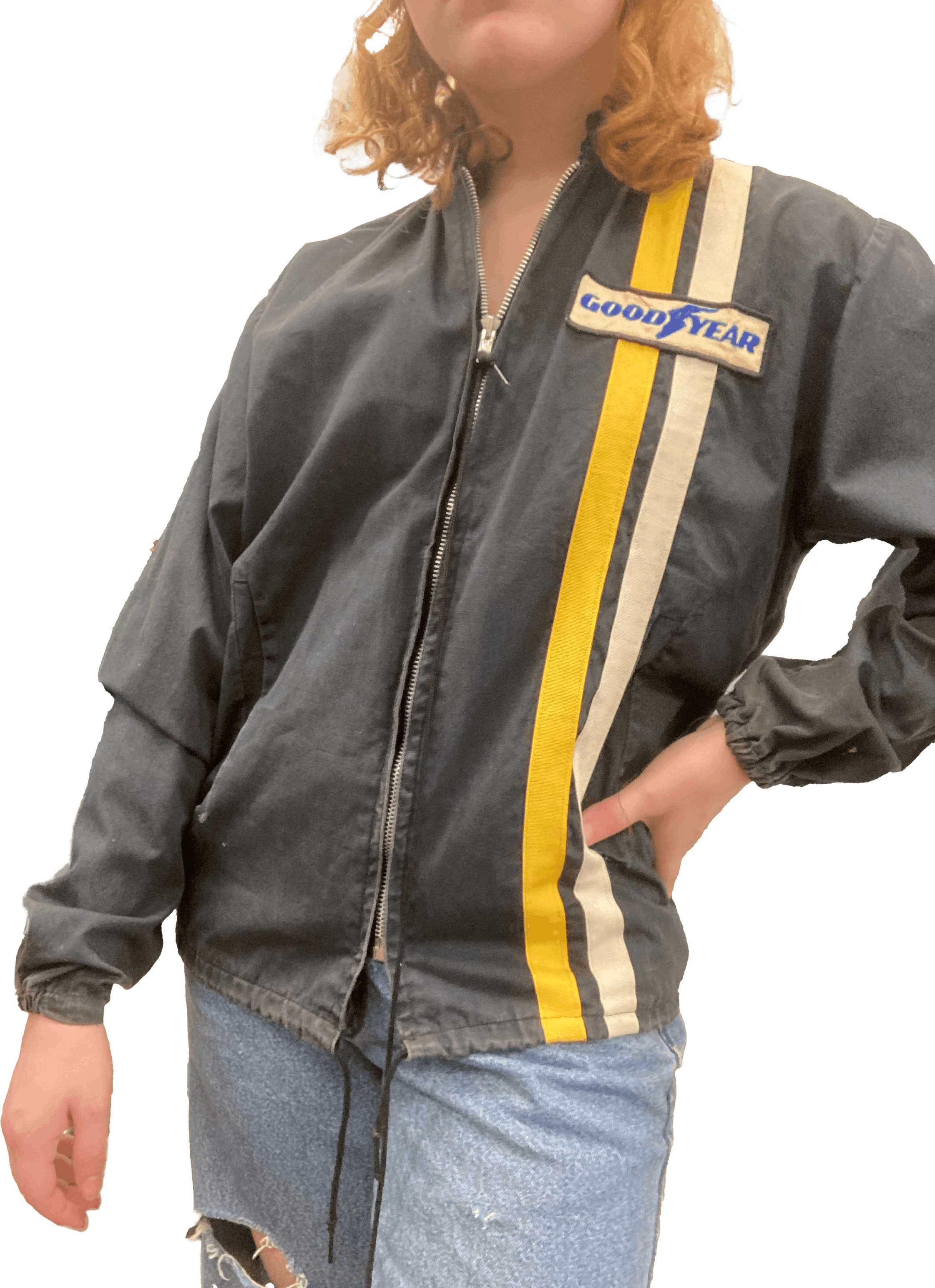 70s/80s Goodyear Racing Jacket By Dewan Speed Jackets