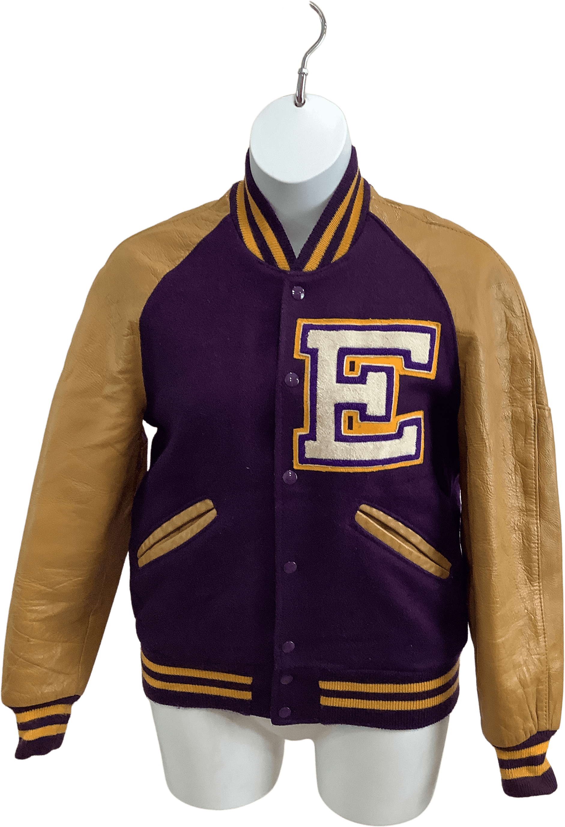 70〜80´s vintage lettered varsity jacket-