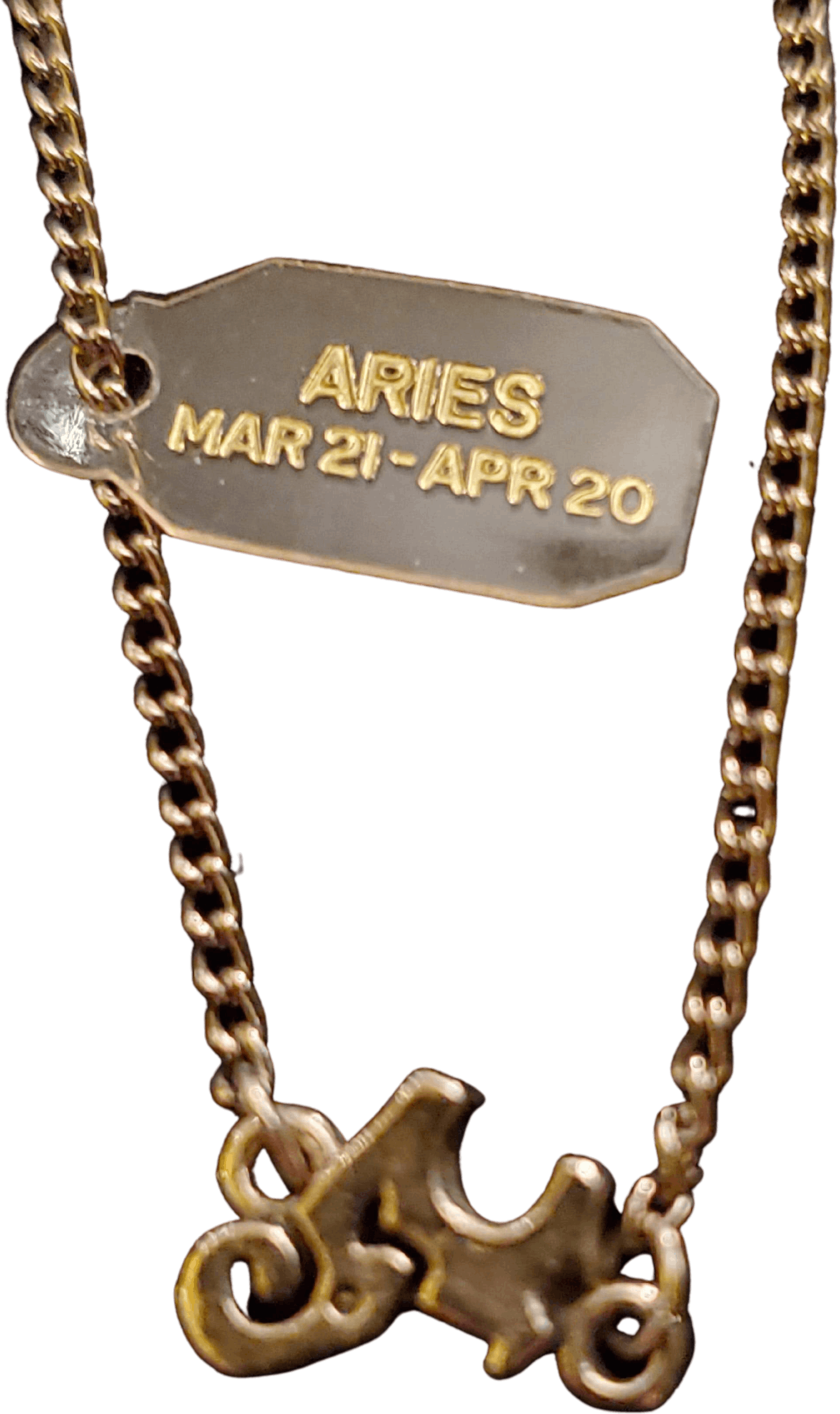 70’s Dainty Deadstock Scorpio Necklace Zodiac Astrology Horoscope on 12K Gold Filled Chain main image 1
