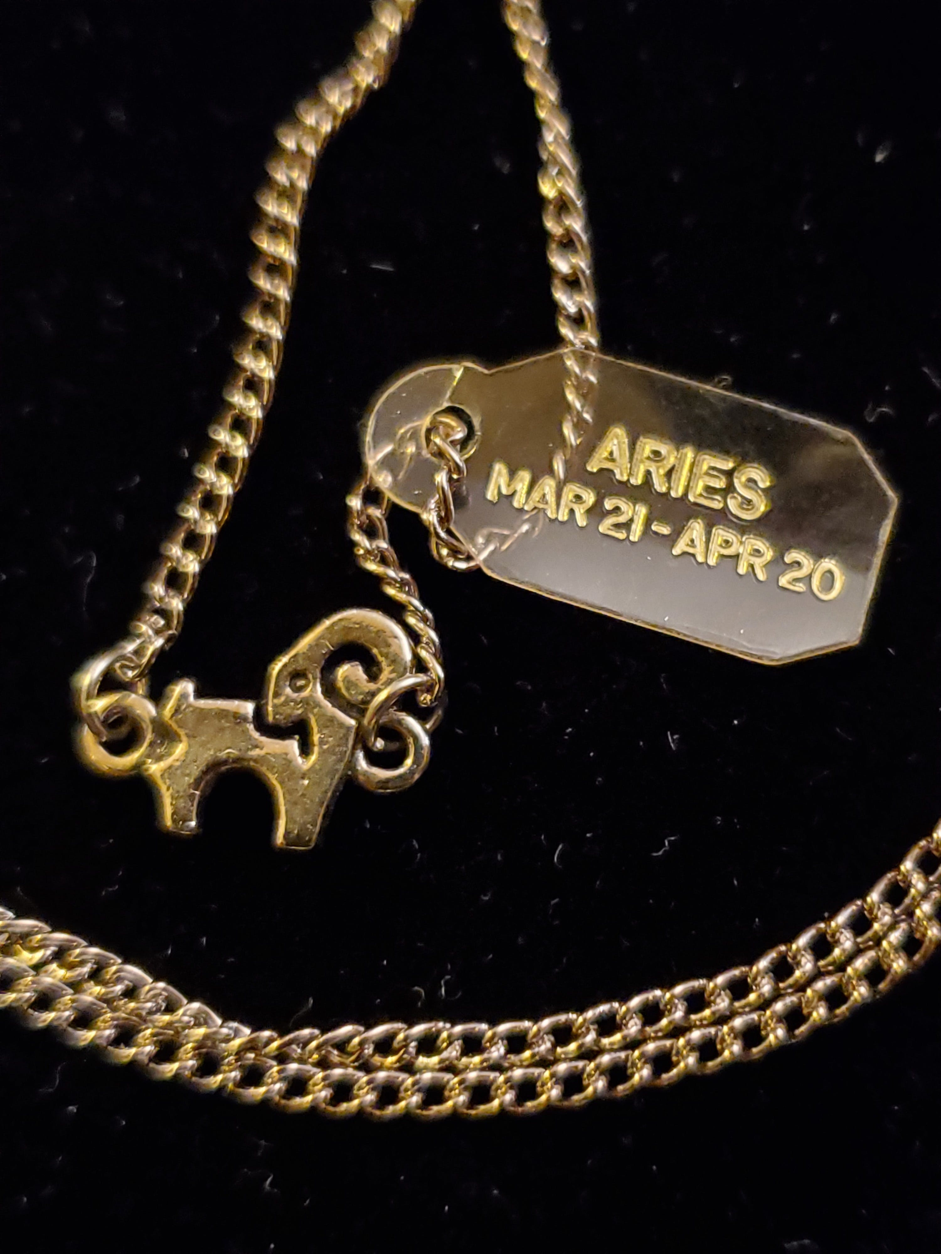70’s Dainty Deadstock Scorpio Necklace Zodiac Astrology Horoscope on 12K Gold Filled Chain main image 0