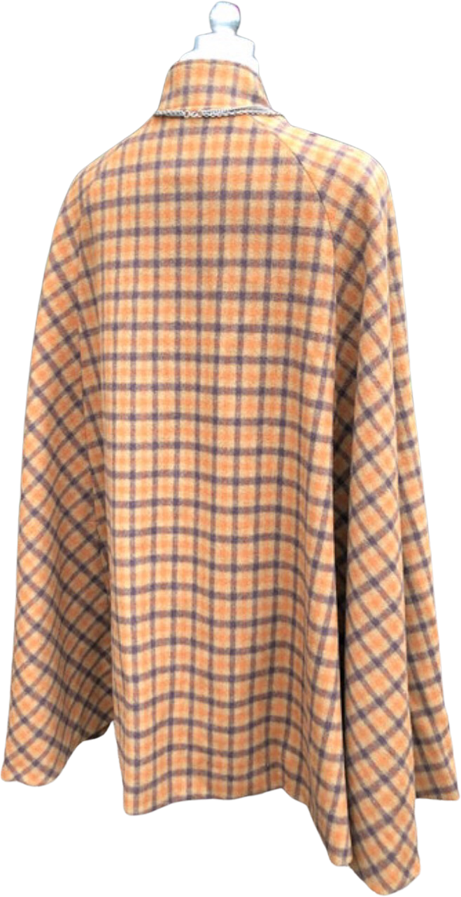 Vintage 70s Plaid Wool Cape By Eddie Bauer | Shop THRILLING