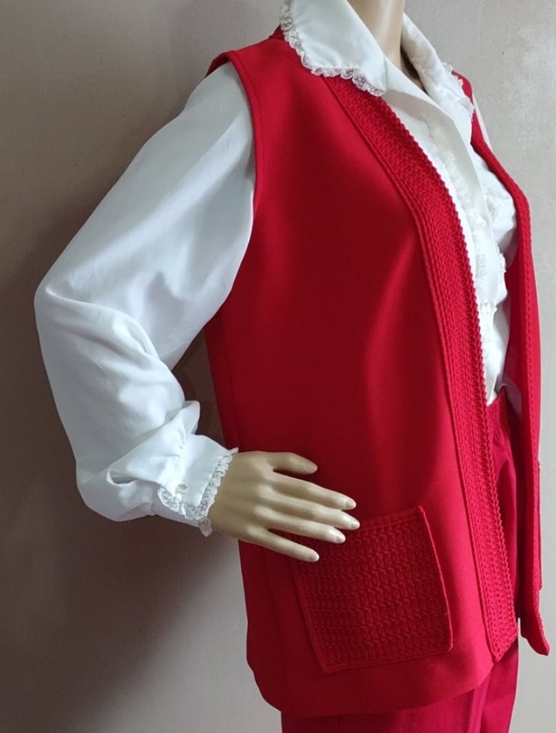 Retro Vest Top and Long Pants Sets
