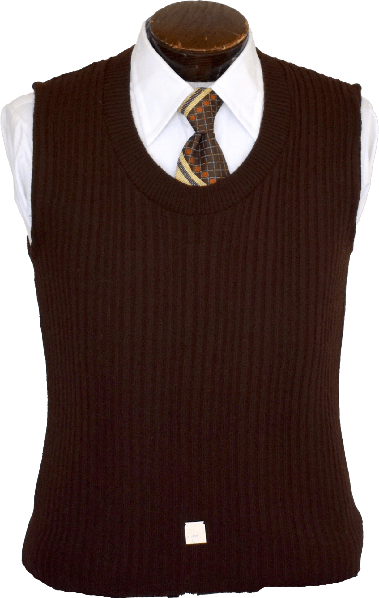 Vintage 70s Round Neck Rib Knit Sweater Vest By Jcpenney Towncraft ...