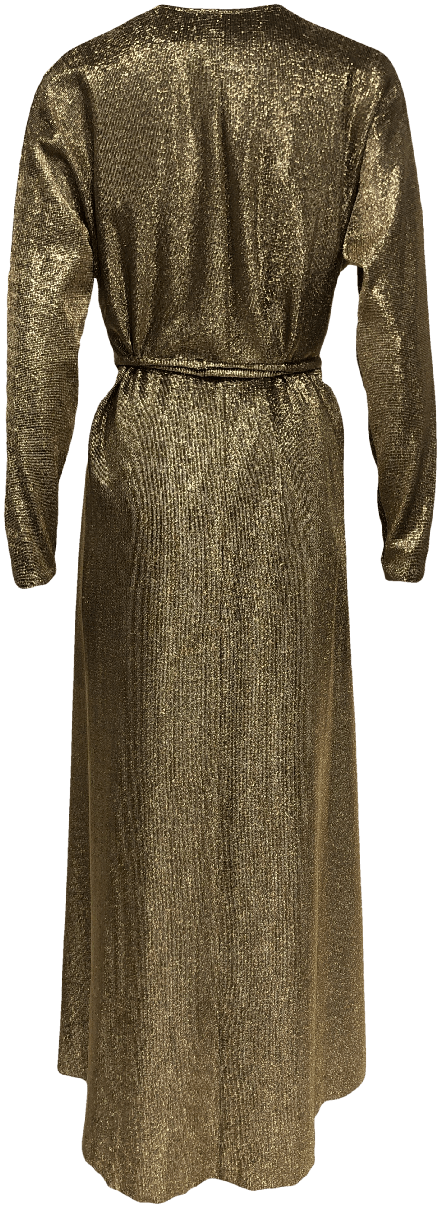 Vintage 70's Iconic Gold Metallic Lurex Lame Caftan by Halston