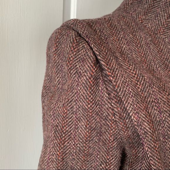 Vintage Herringbone Tweed Jumper - L