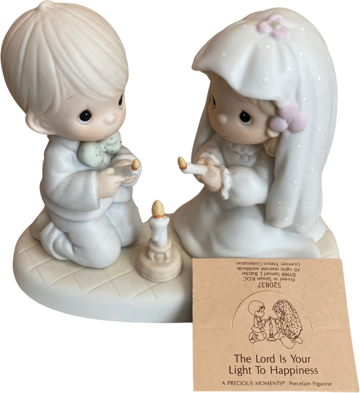 Vintage 1988 The Lord Is Your Light To Happiness Figurine by