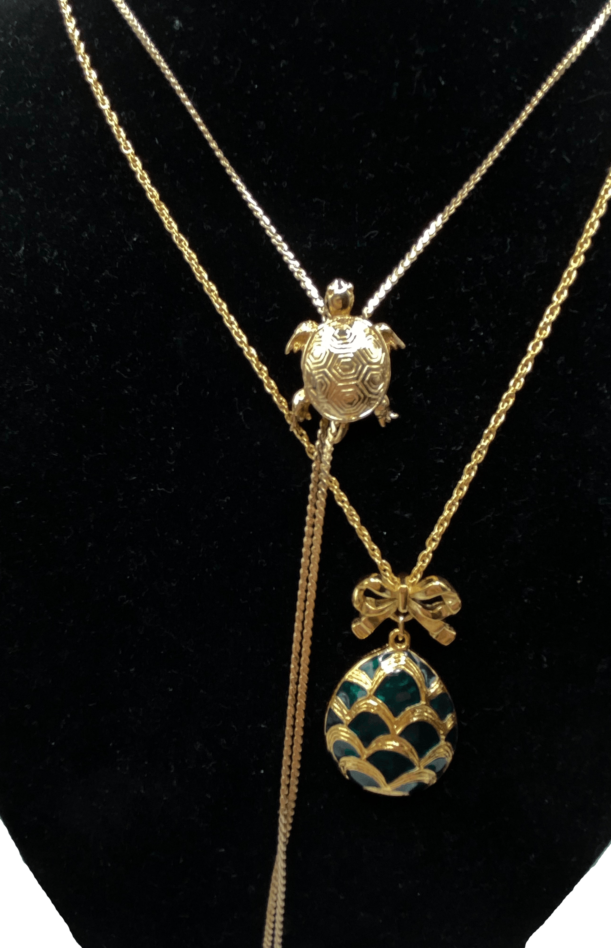 Avon turtle necklace deals