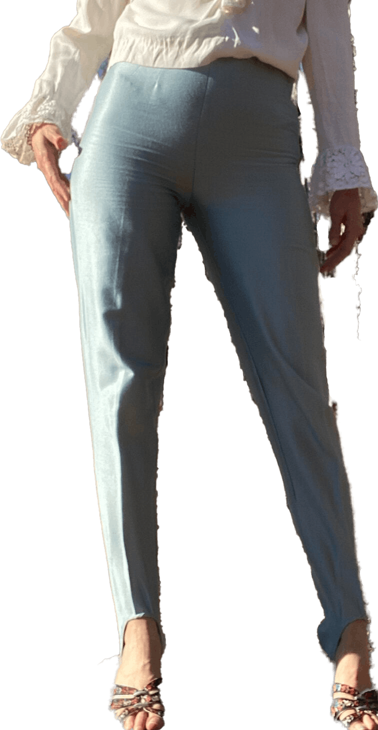 90s Denim Stirrup Pants High Waisted Petite Small / Vintage Denim