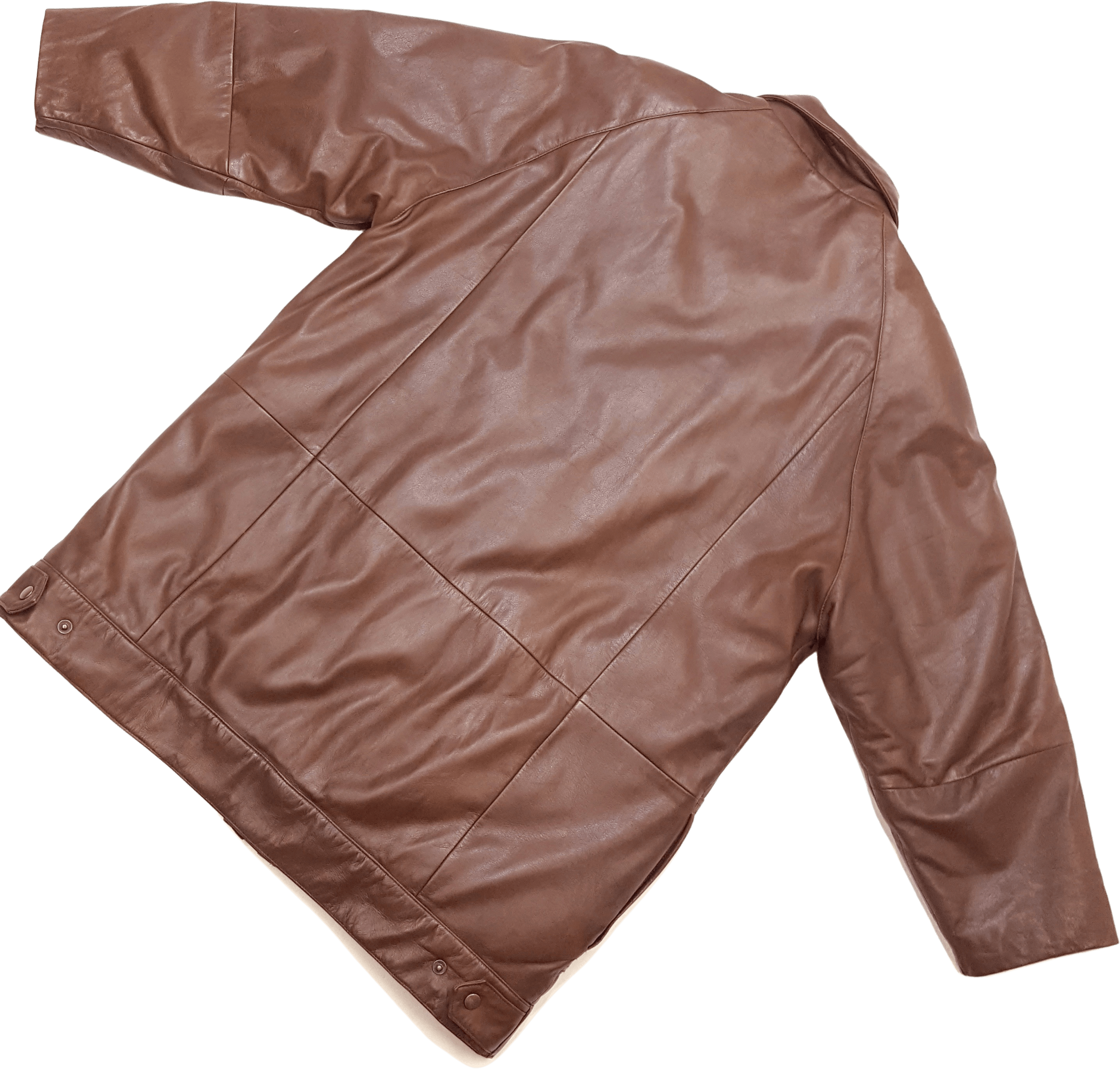 Vintage 80’s 90’s Goose Down Filled Leather Jacket Parka by Eddie Bauer |  Shop THRILLING