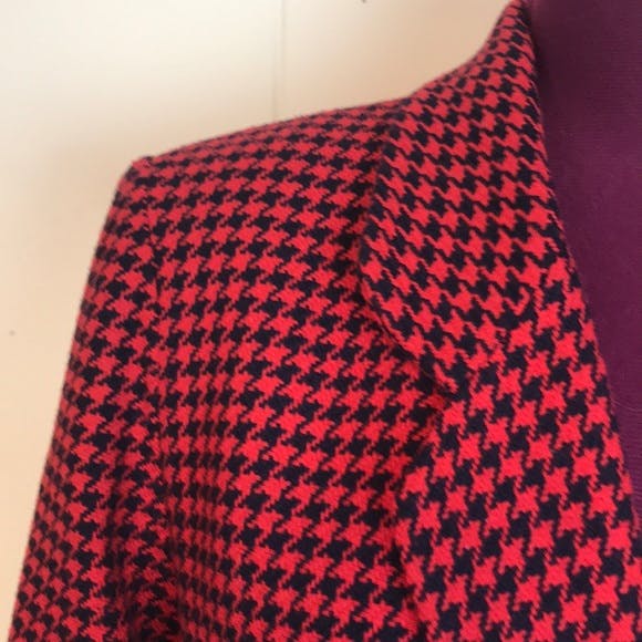 Hdhdeueh Heren Wol Blend Houndstooth Blazer Revers One Hdhdeueh Heren Wol Blend Houndstooth Blazer Revers One