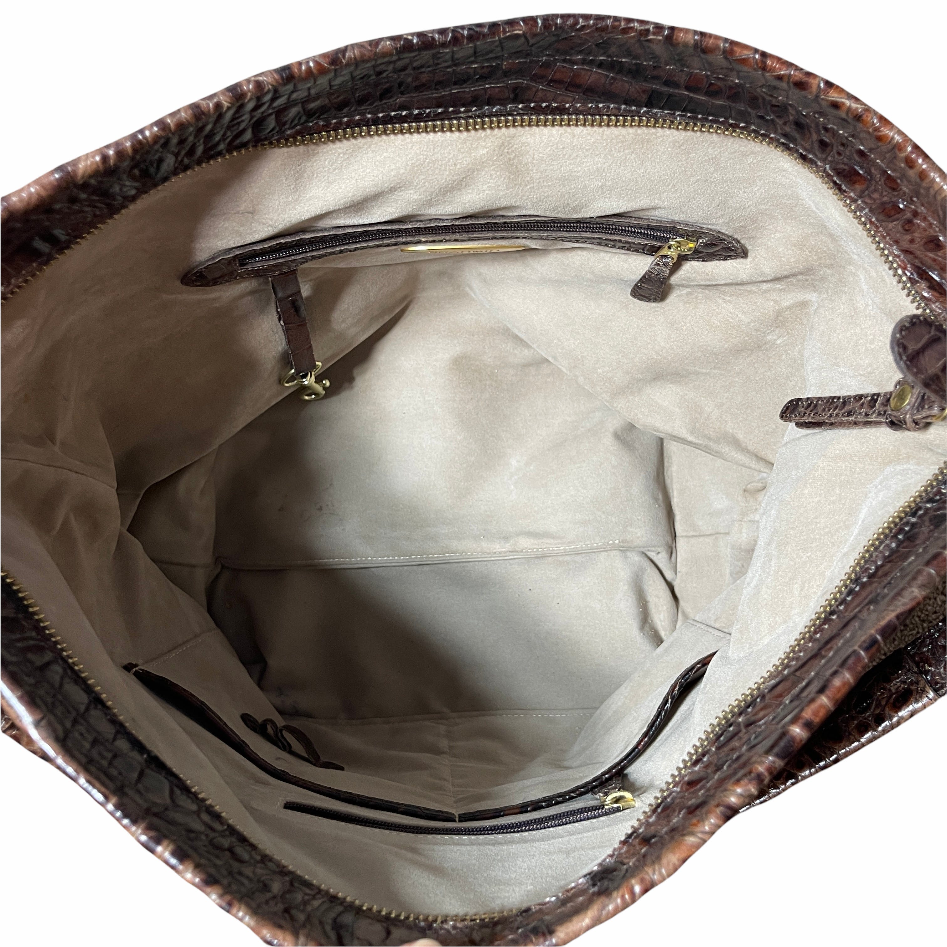 Alligator Brahmin Purse Long Bag Brown with Original Dust Bag - general for  sale - by owner - craigslist