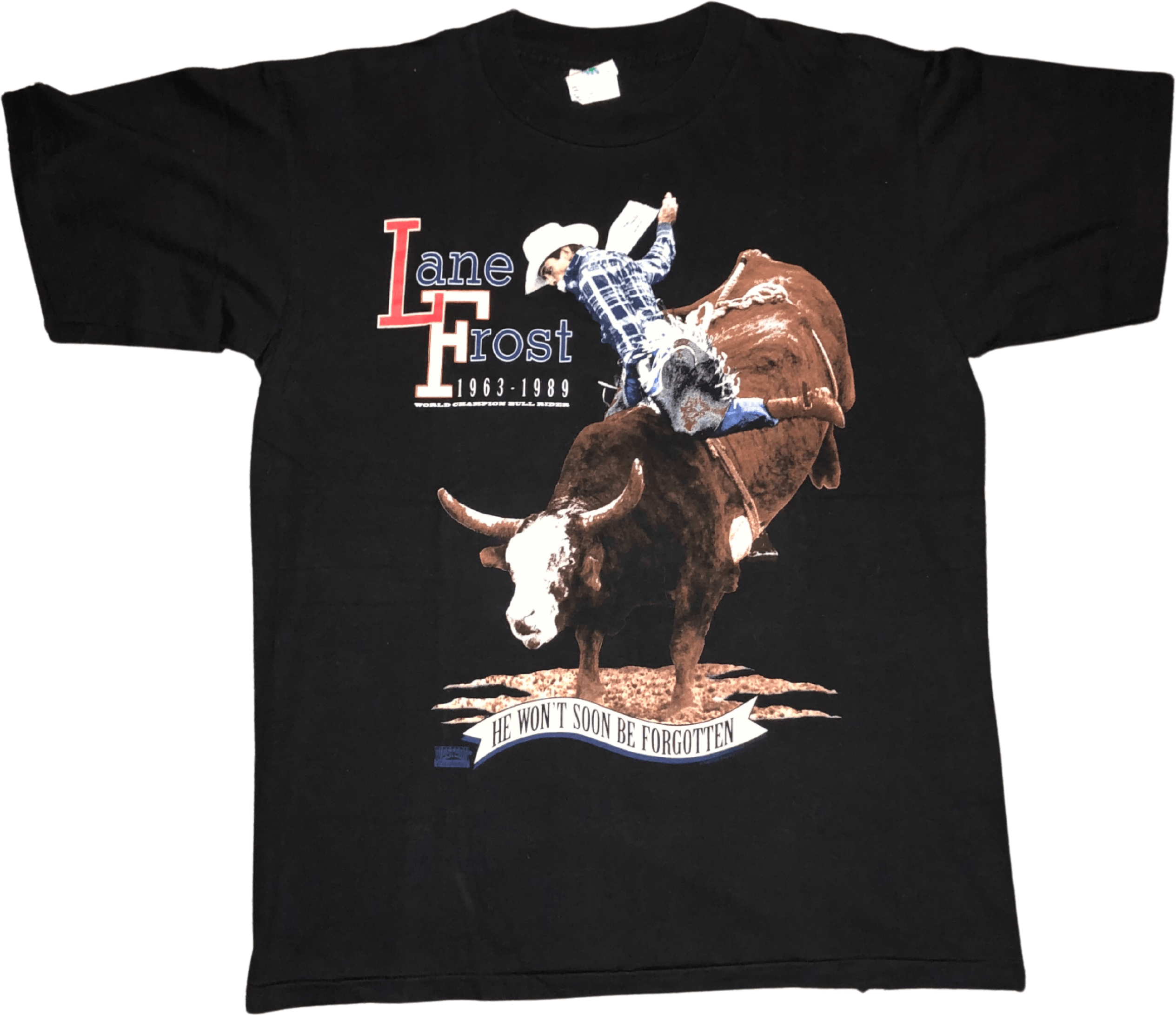 80’s Deadstock Lane Frost Rodeo Memorial Tee by Winterland