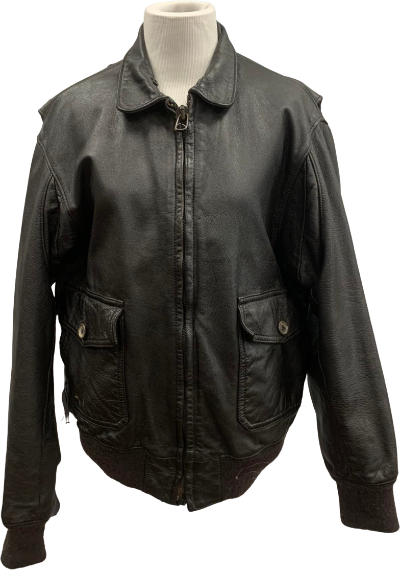 Vintage 80 s Leather Bomber Jacket by Banana Republic Shop THRILLING