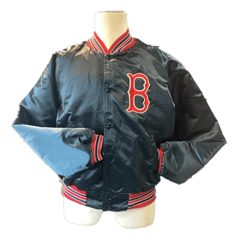 Vintage 80s Satiny Boston Red Sox Team Jacket By Chalk Line