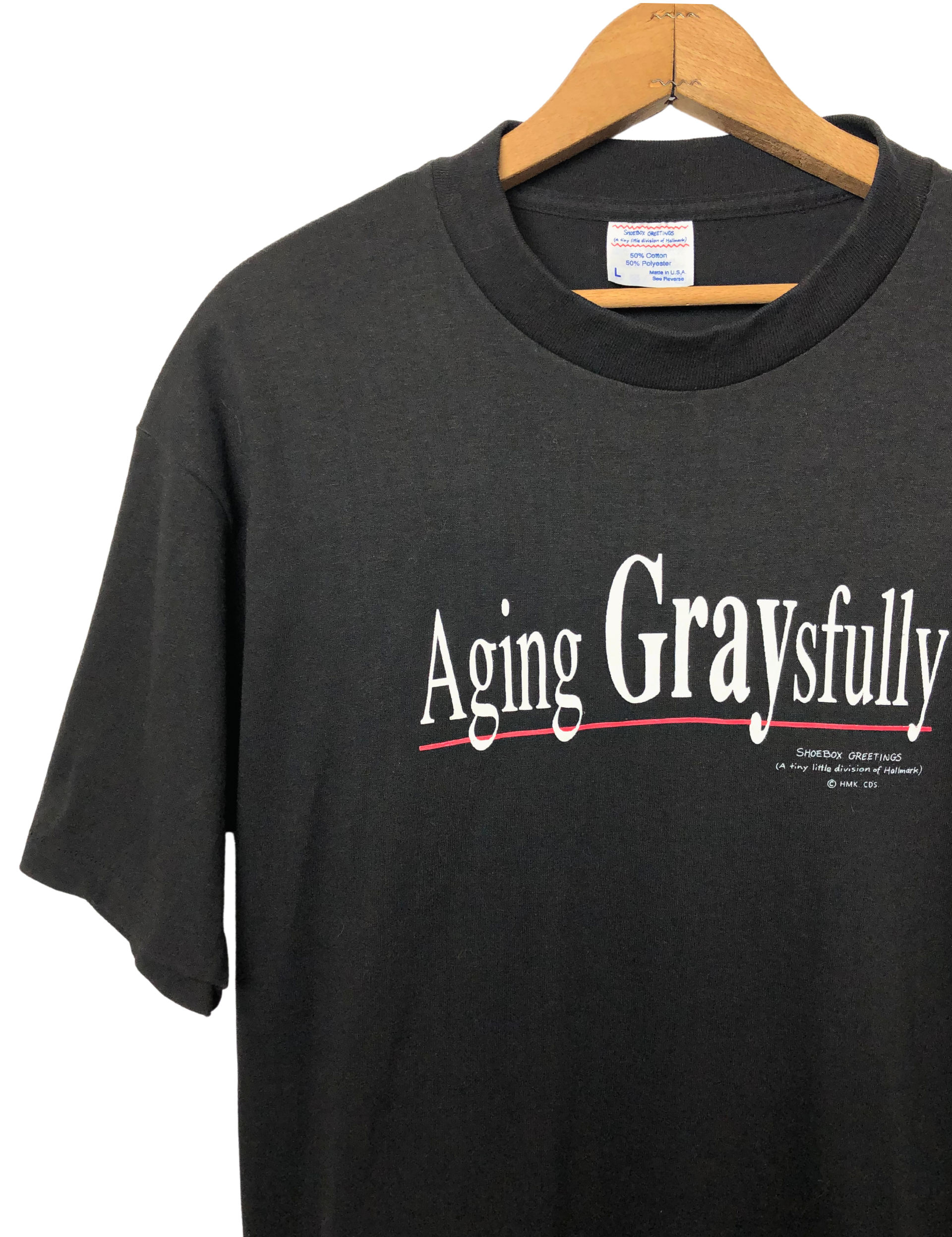 Vintage 90s Aging Graysfully Funny T-Shirt by Showbox Greetings Hallmark |  Shop THRILLING