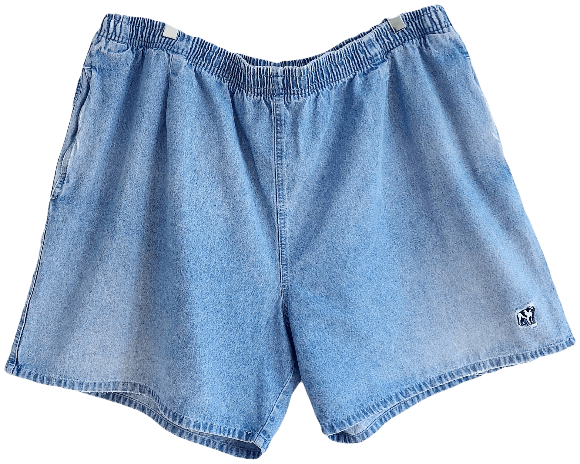 Vintage 90’s Big Dog Embroidered Denim Dog Sportswear Jean Shorts by