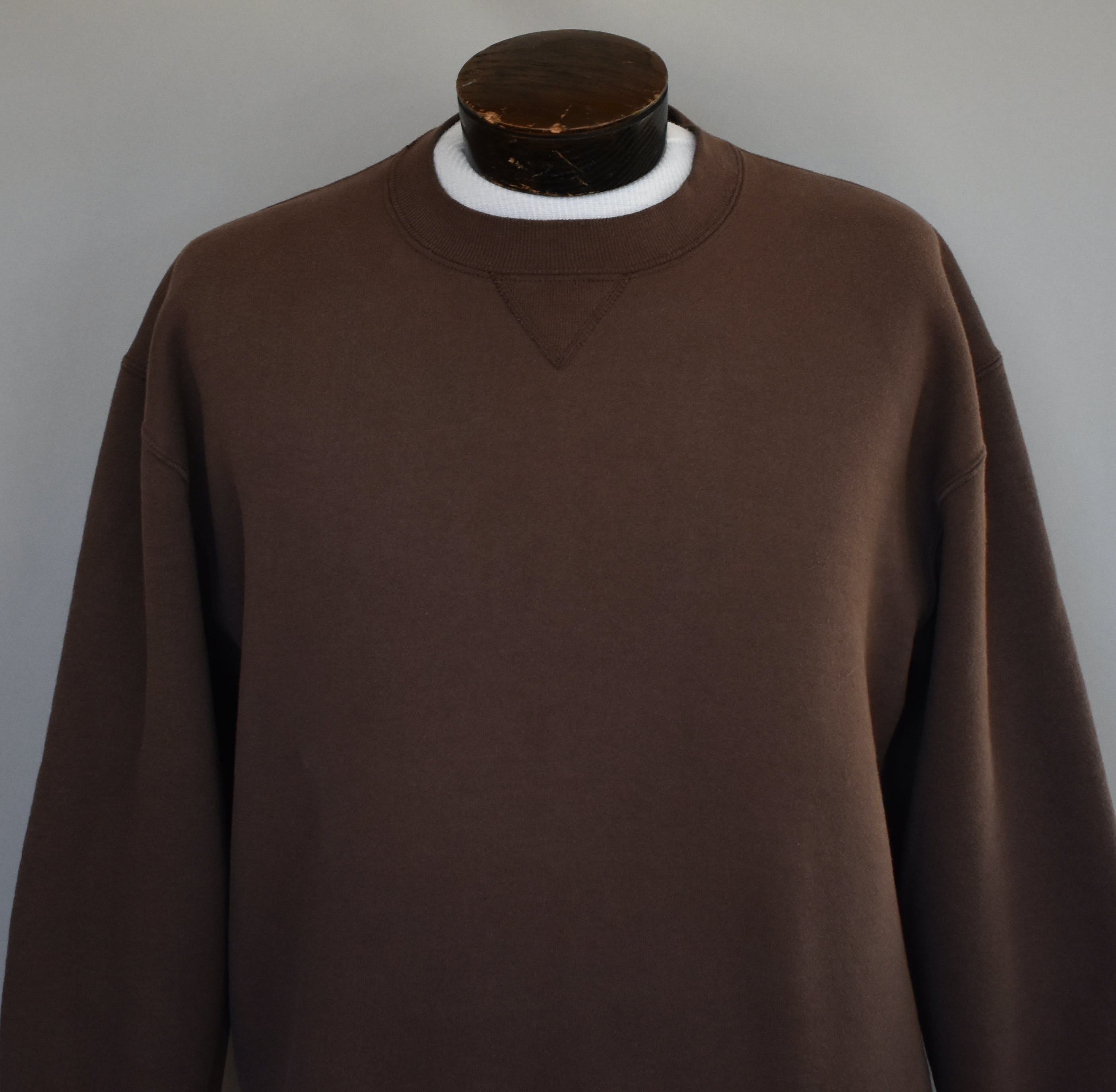 Vintage 90's Brown Blank Sweatshirt by Russell Athletic | Shop THRILLING