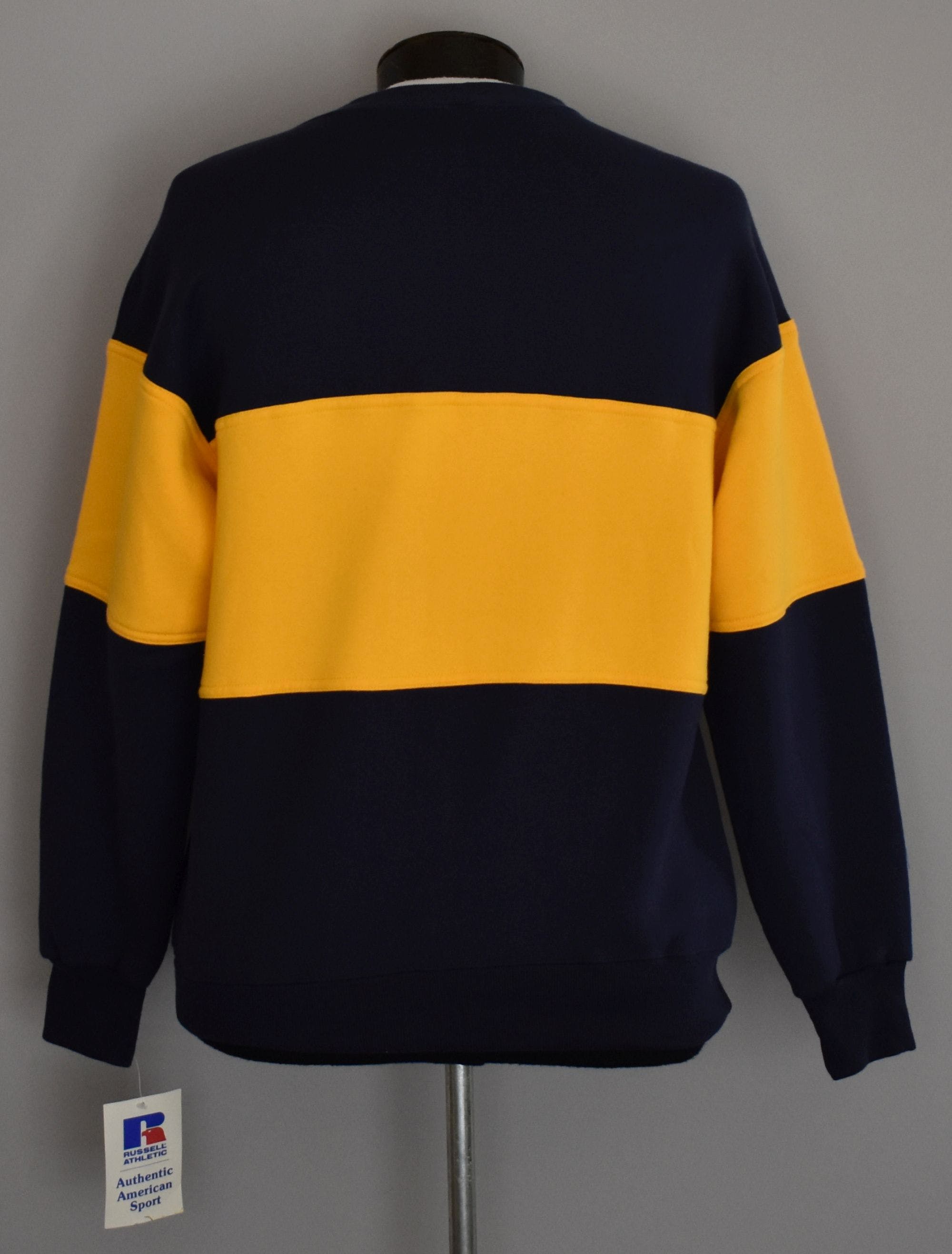 Navy Color Block Stripe Sweatshirt main image 1