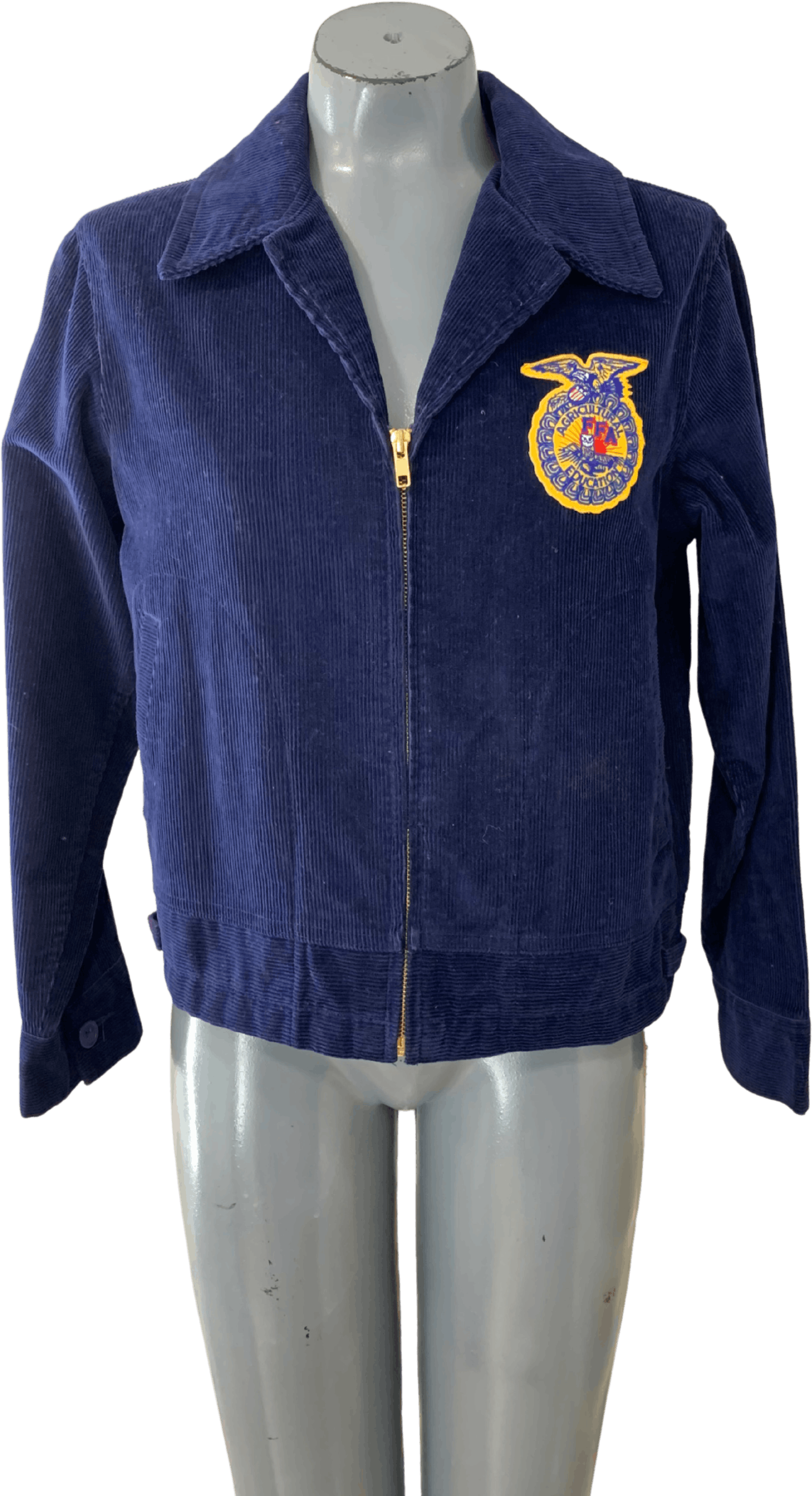 the blue corduroy jacket was adopted as official dress in Vintage 90's 