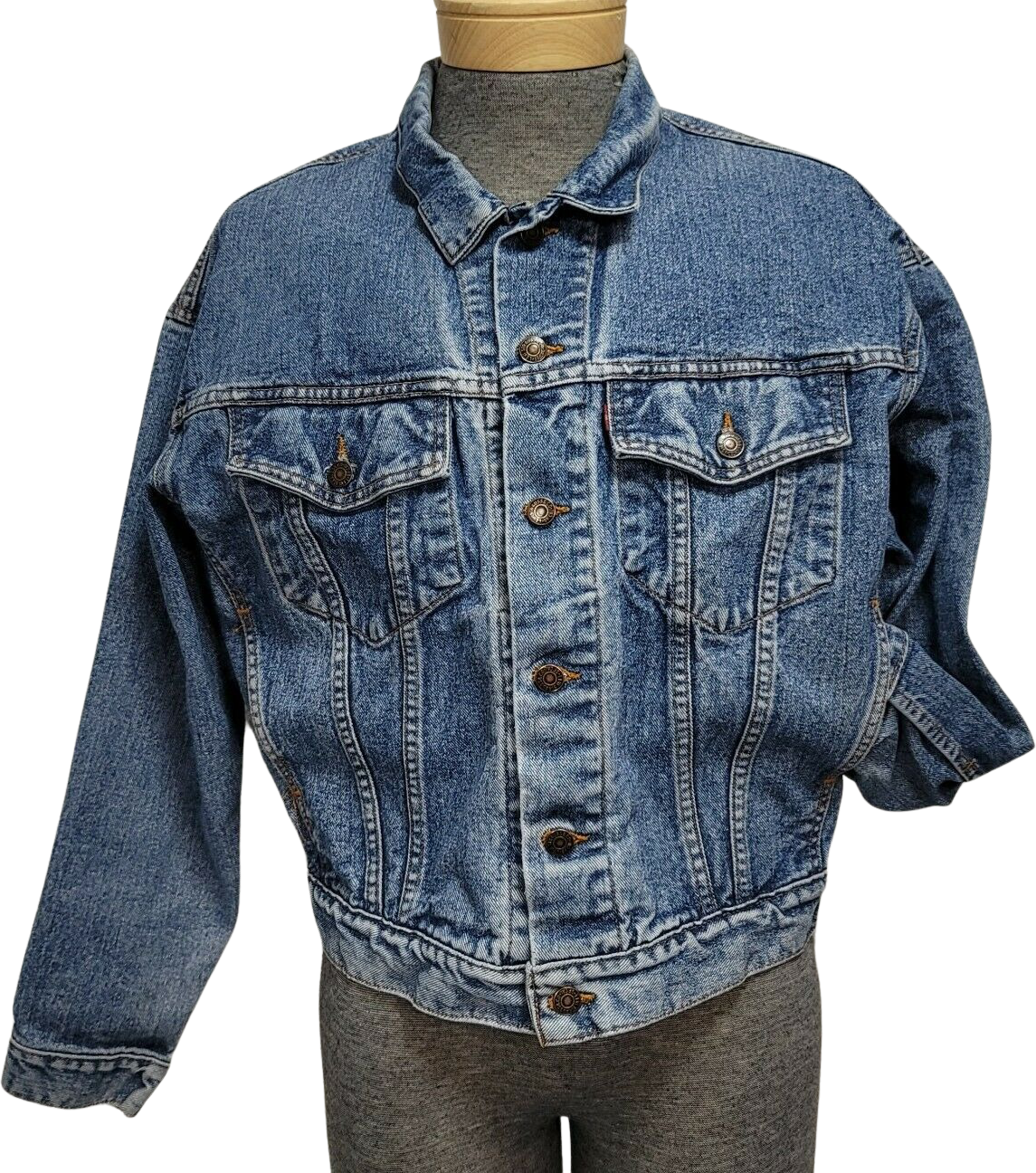 Vintage 90's Denim Mens M Trucker Jean Denim Jacket 70598 by Levis