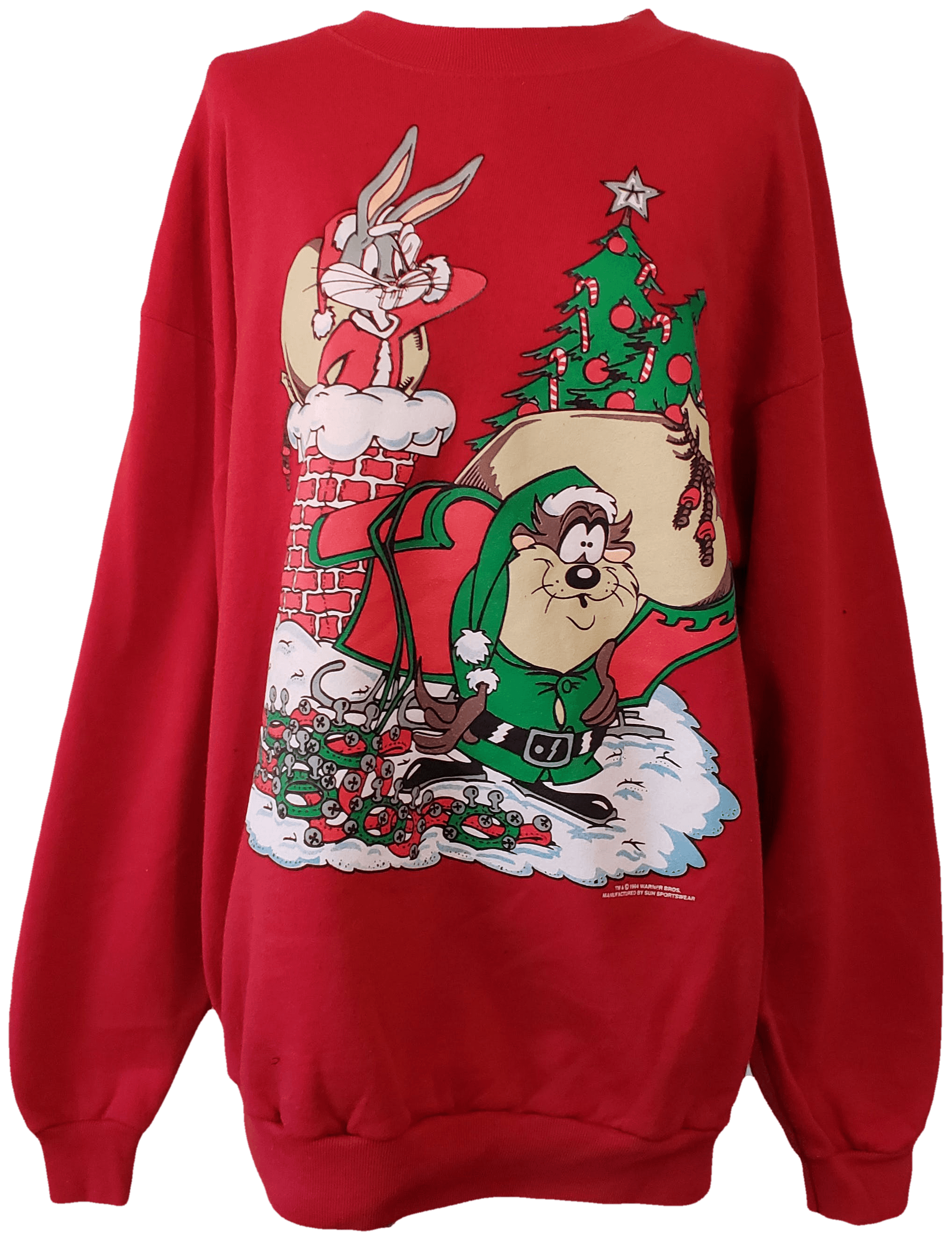 Looney tunes christmas sweater sales