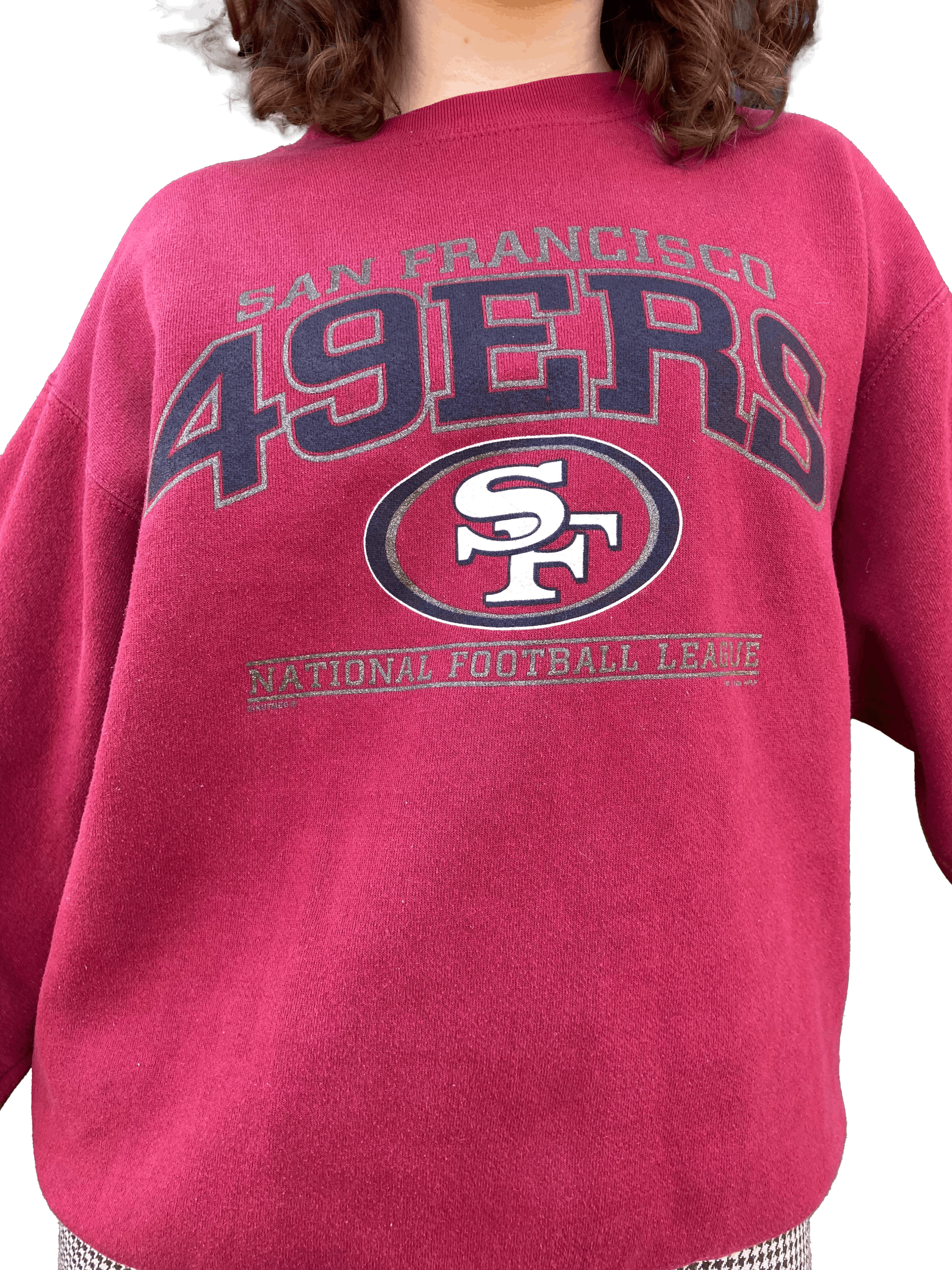 Vintage San Francisco 49ers 7 Logo Crewneck Sweatshirt