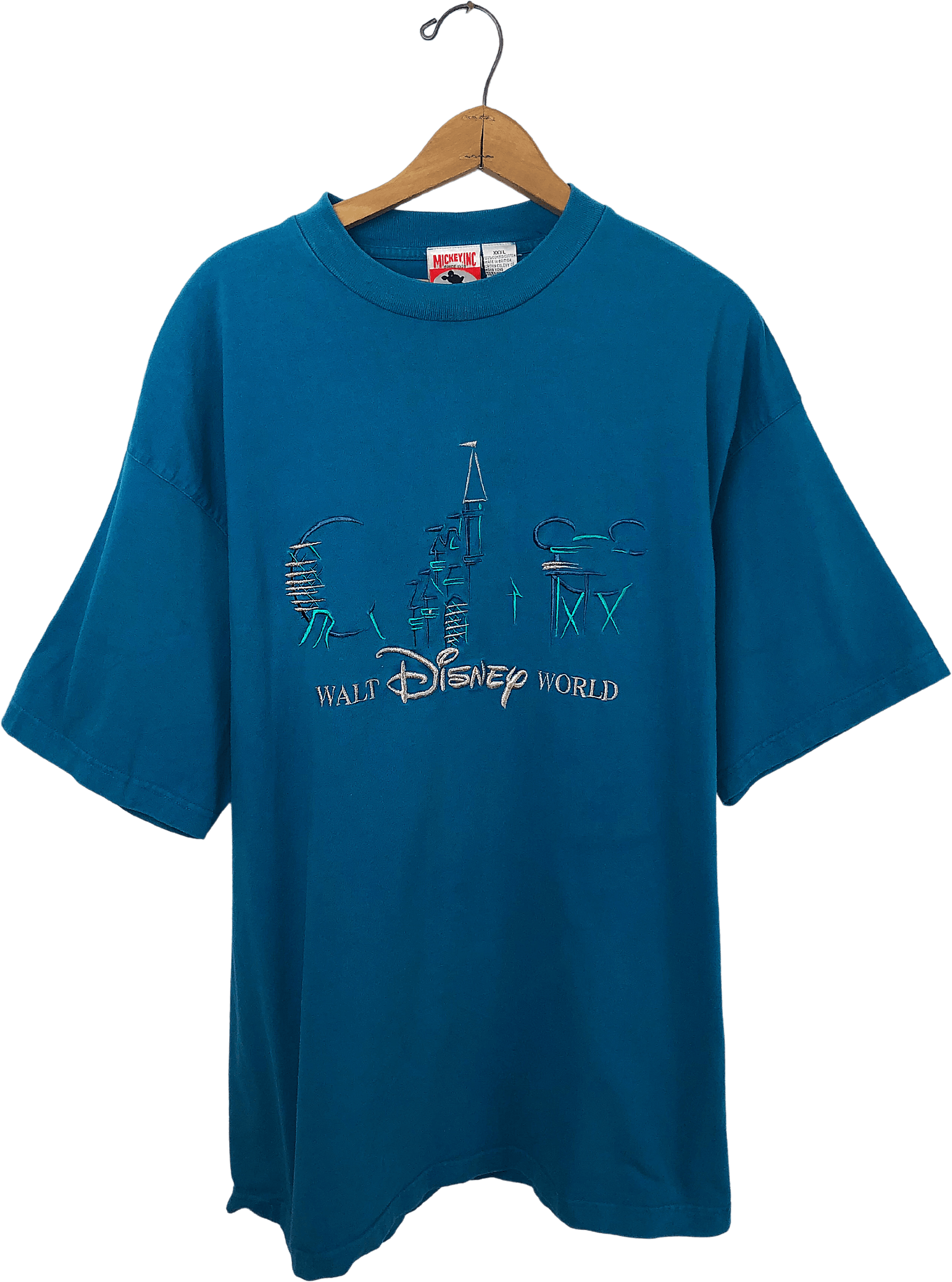Vintage 90's Walt Disney World Parks Graphic Embroidered T-Shirt ...