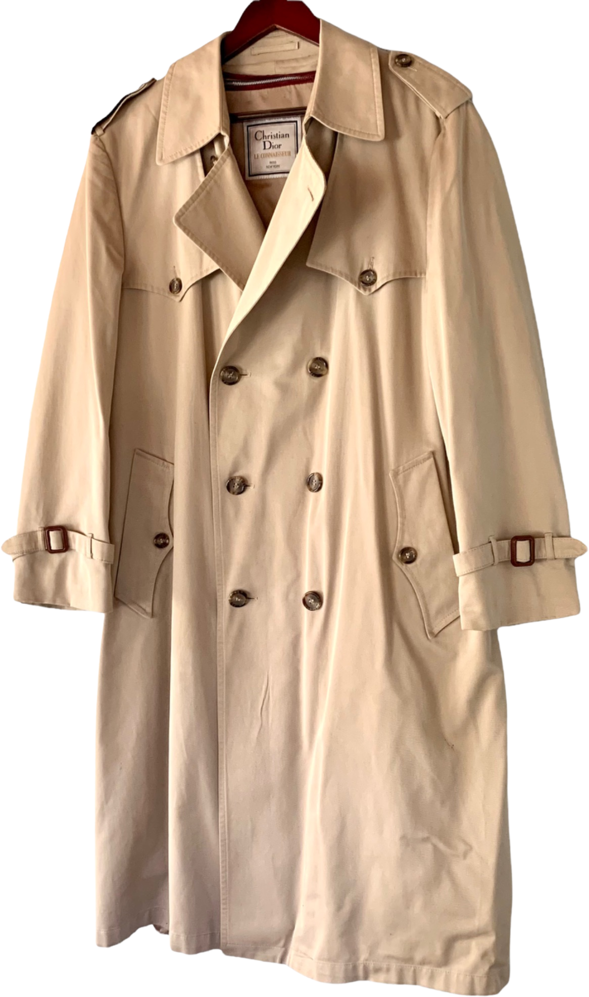 Vintage 80s Christian Dior Le Connaisseur Trench Coat Warm Lining 42r Shop THRILLING