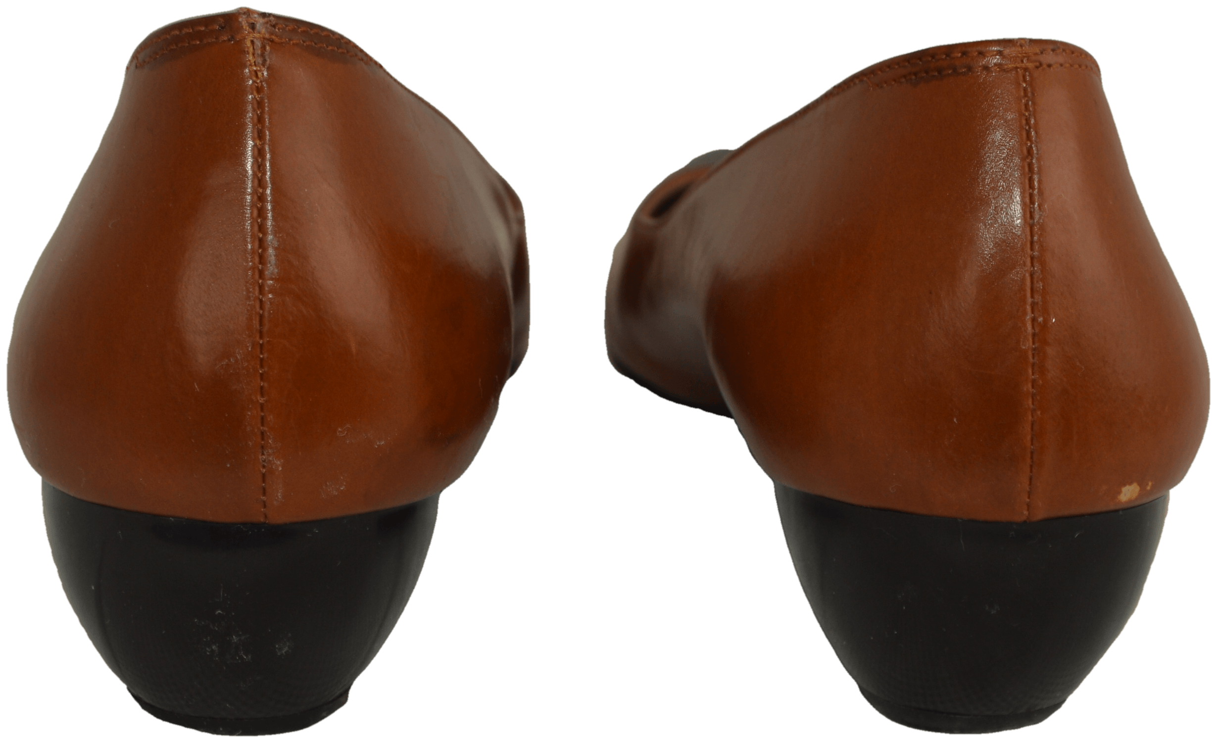 leather brown wedges