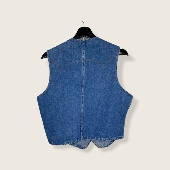 Vintage 70s Fresh Produce Crochet Lace Denim Vest Xl by Levis | Shop  THRILLING