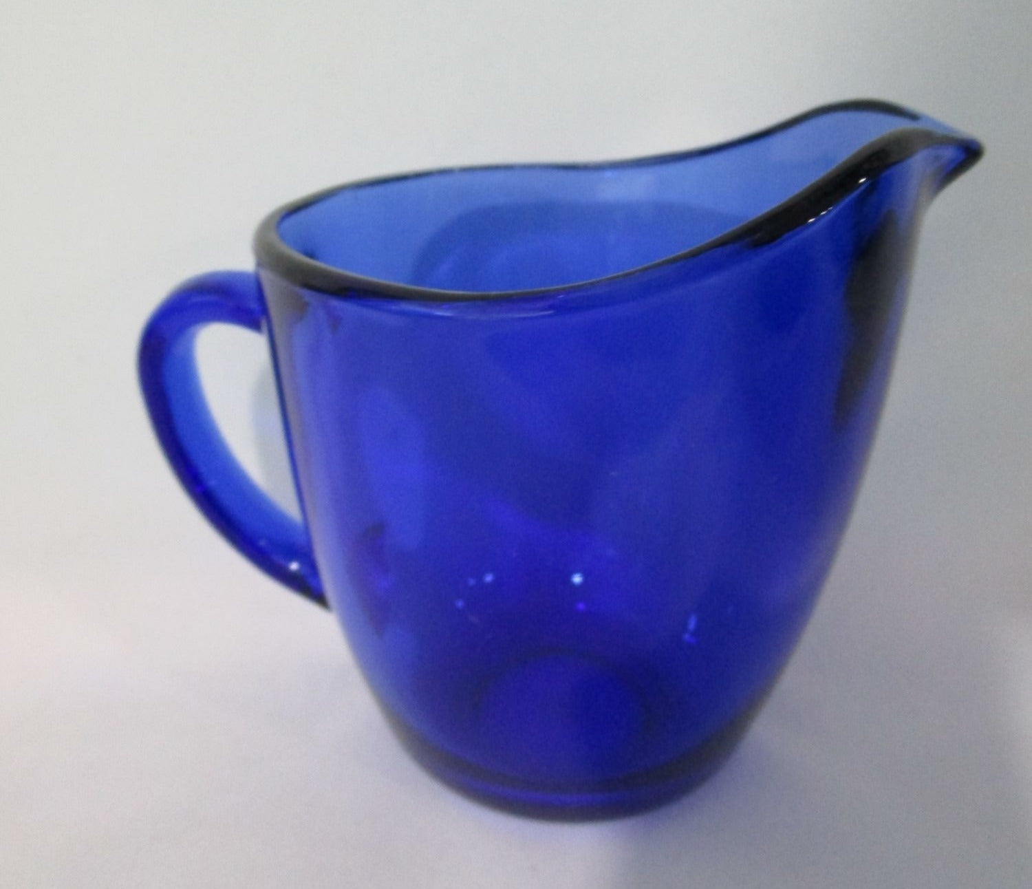 Vintage Cobalt Blue Glass Creamer Pitcher Euc by Anchor Hocking Shop