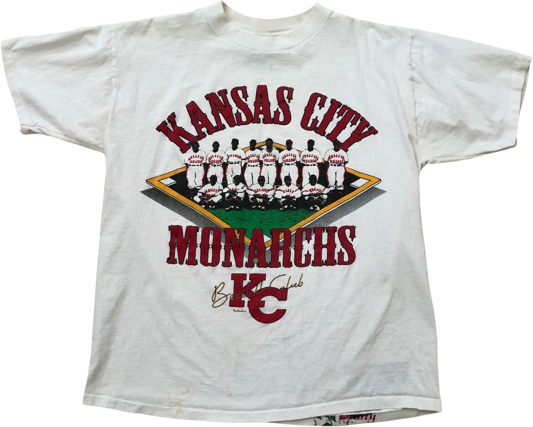 Men's Kansas City Monarchs Team Hall of Famer Red Roster T-Shirt