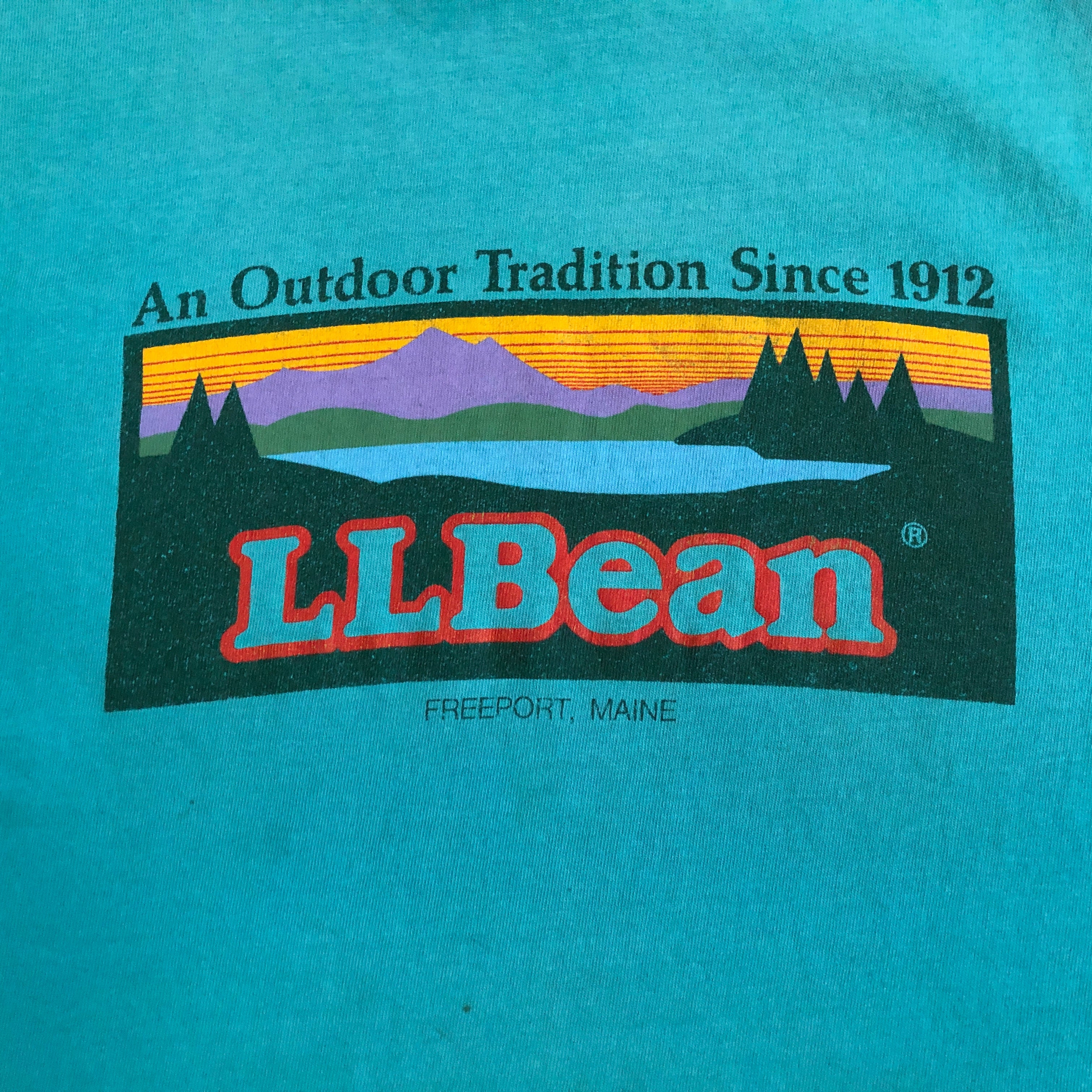 Ll Bean Freeport Maine '90s Logo Vintage T-Shirt by L L Bean